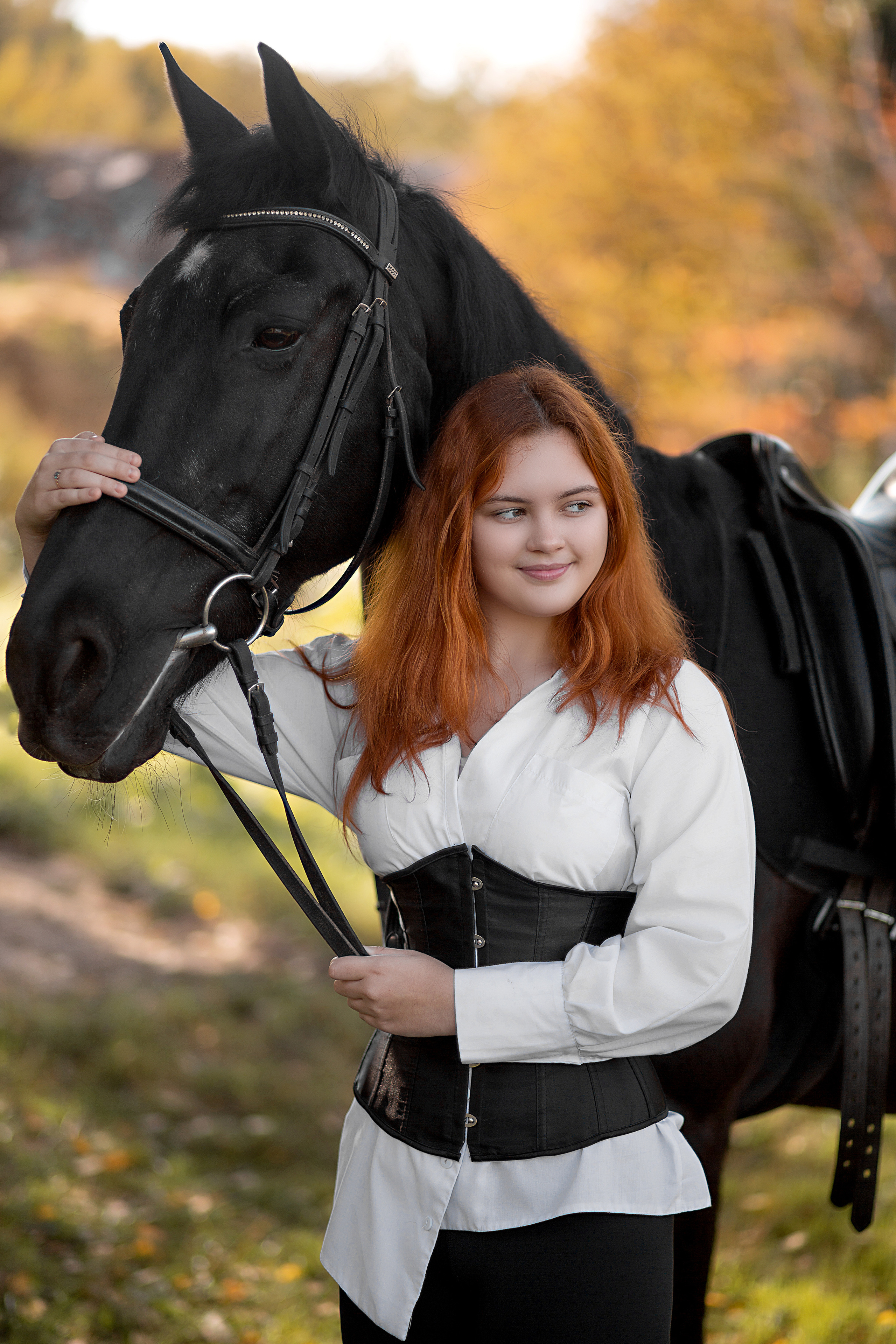 Юля и Жасмин. Фотосессия с лошадьми в Нижнем Новгороде