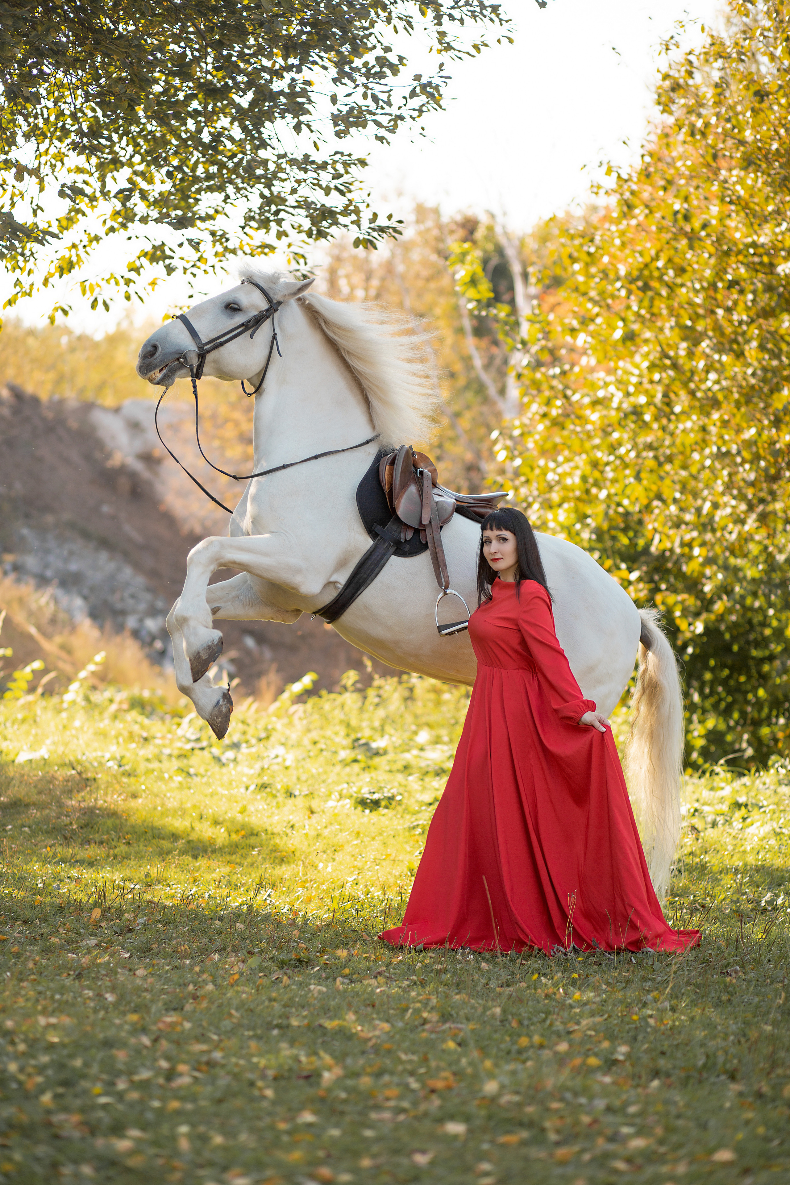 Мария и Воробей. Фотосессия с лошадьми в Нижнем Новгороде