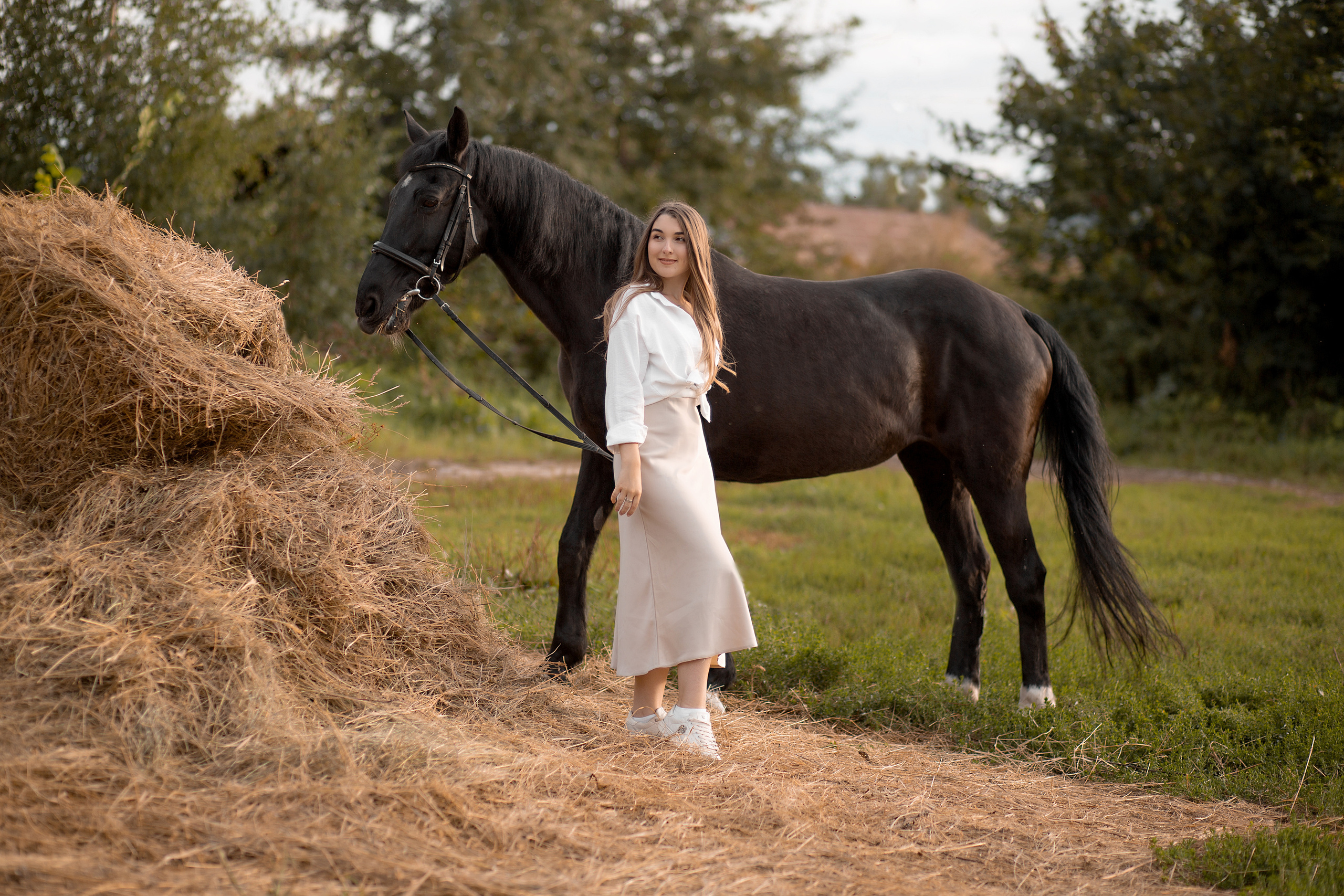 Фотосессия Полины и Жасмин. Фотосессия с лошадьми в Нижнем Новгороде