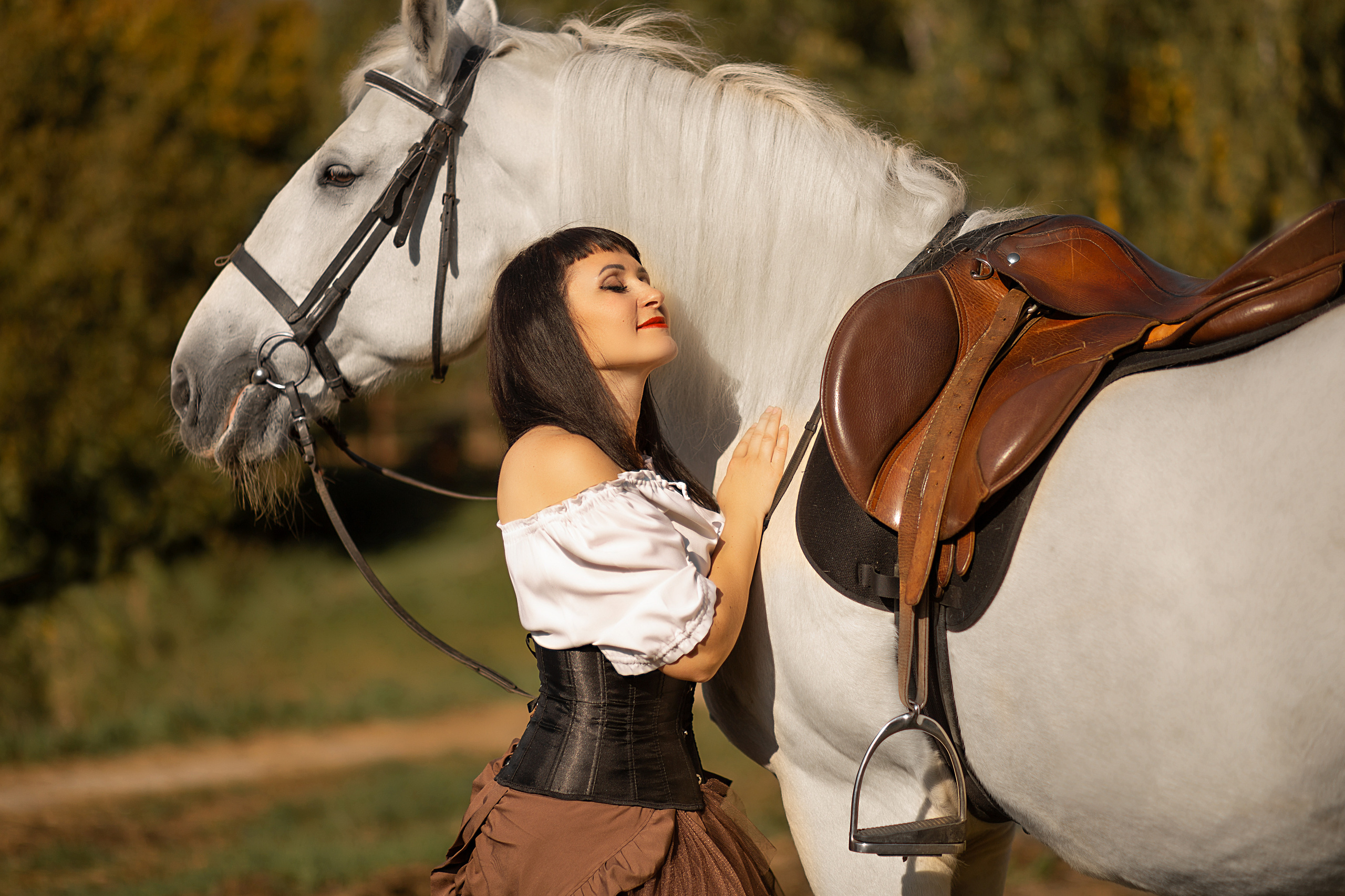 Мария и Воробей. Фотосессия с лошадьми в Нижнем Новгороде