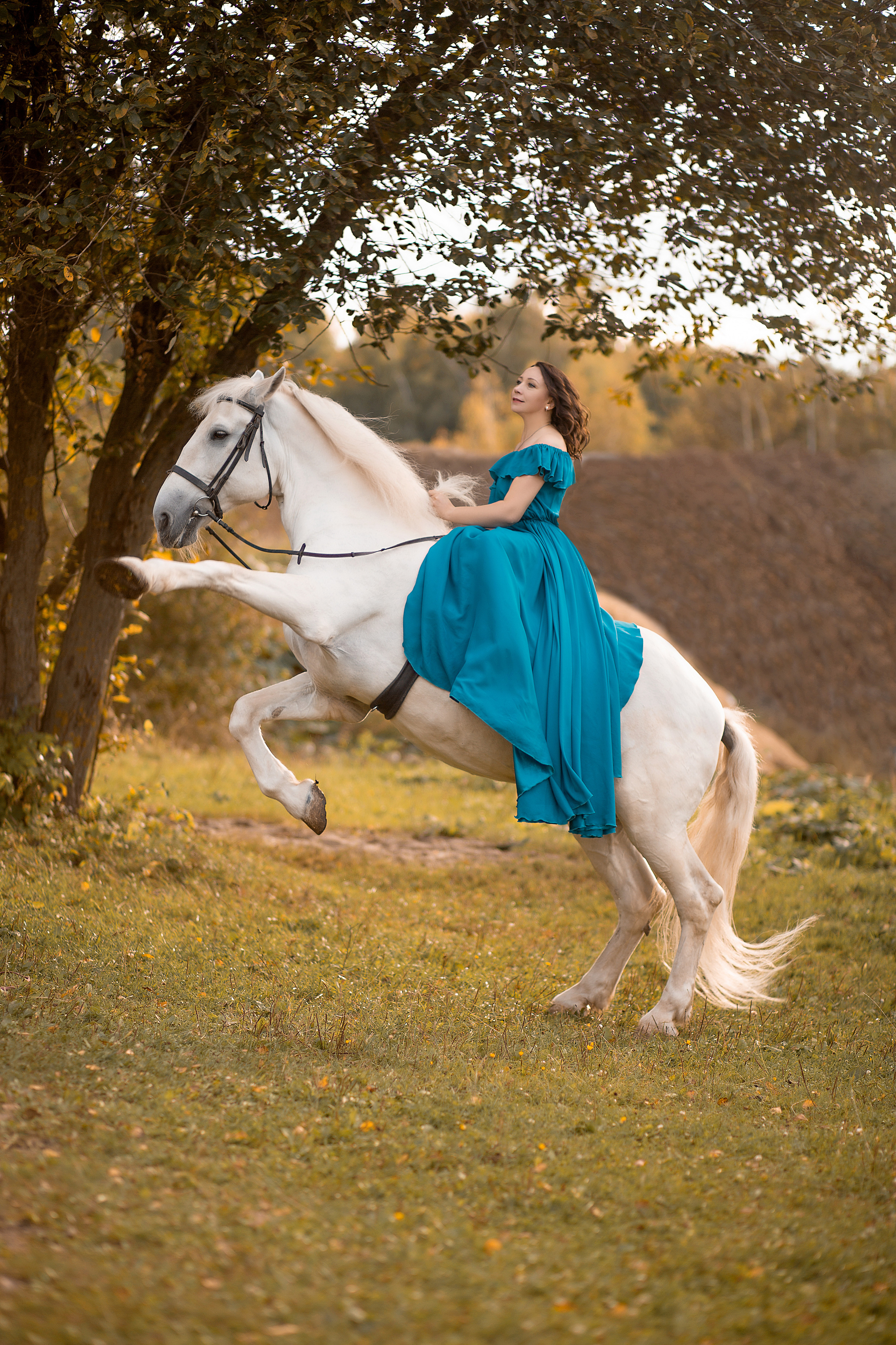 Наталья и Воробей. Фотосессия с лошадьми в Нижнем Новгороде