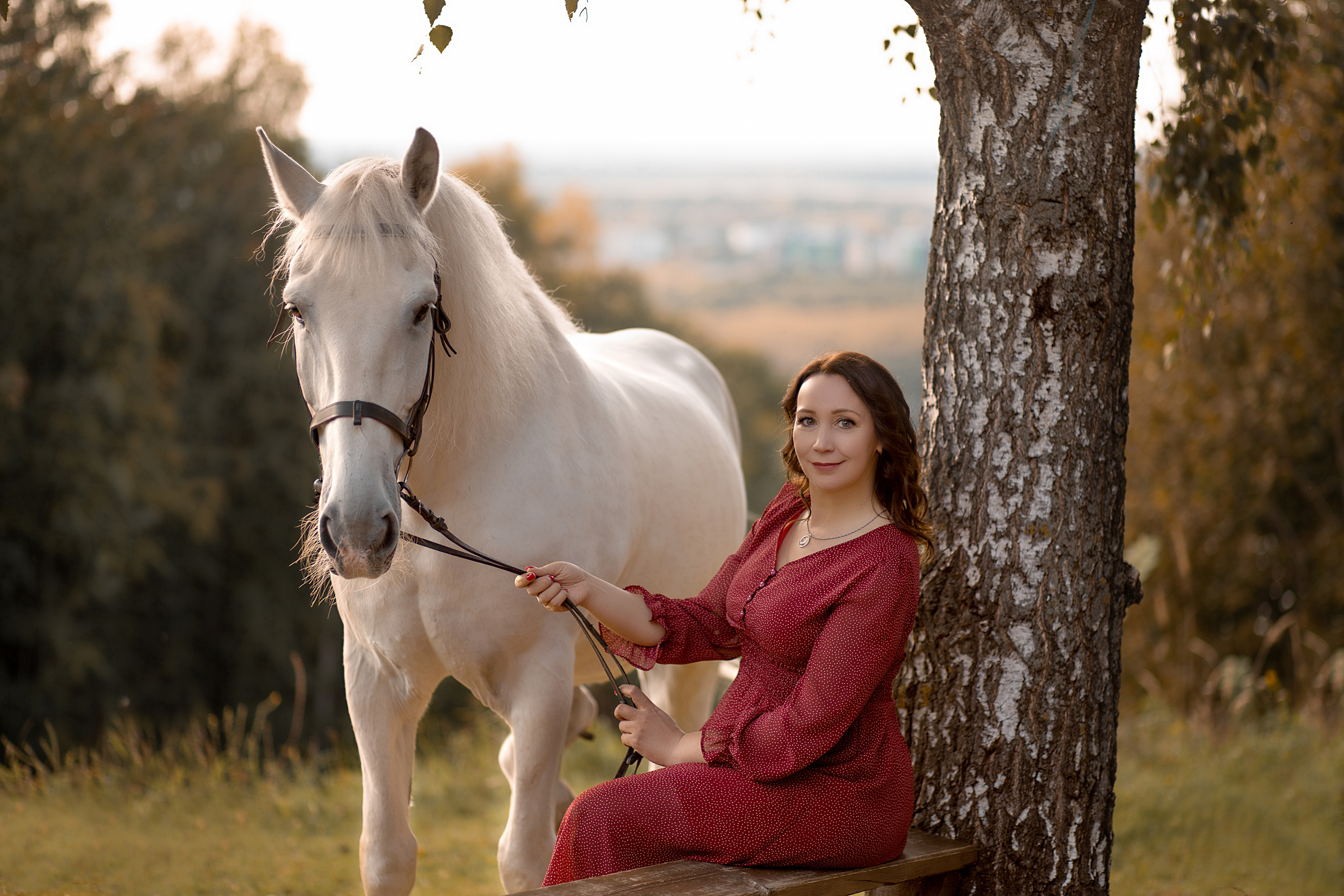 Наталья и Воробей. Фотосессия с лошадьми в Нижнем Новгороде