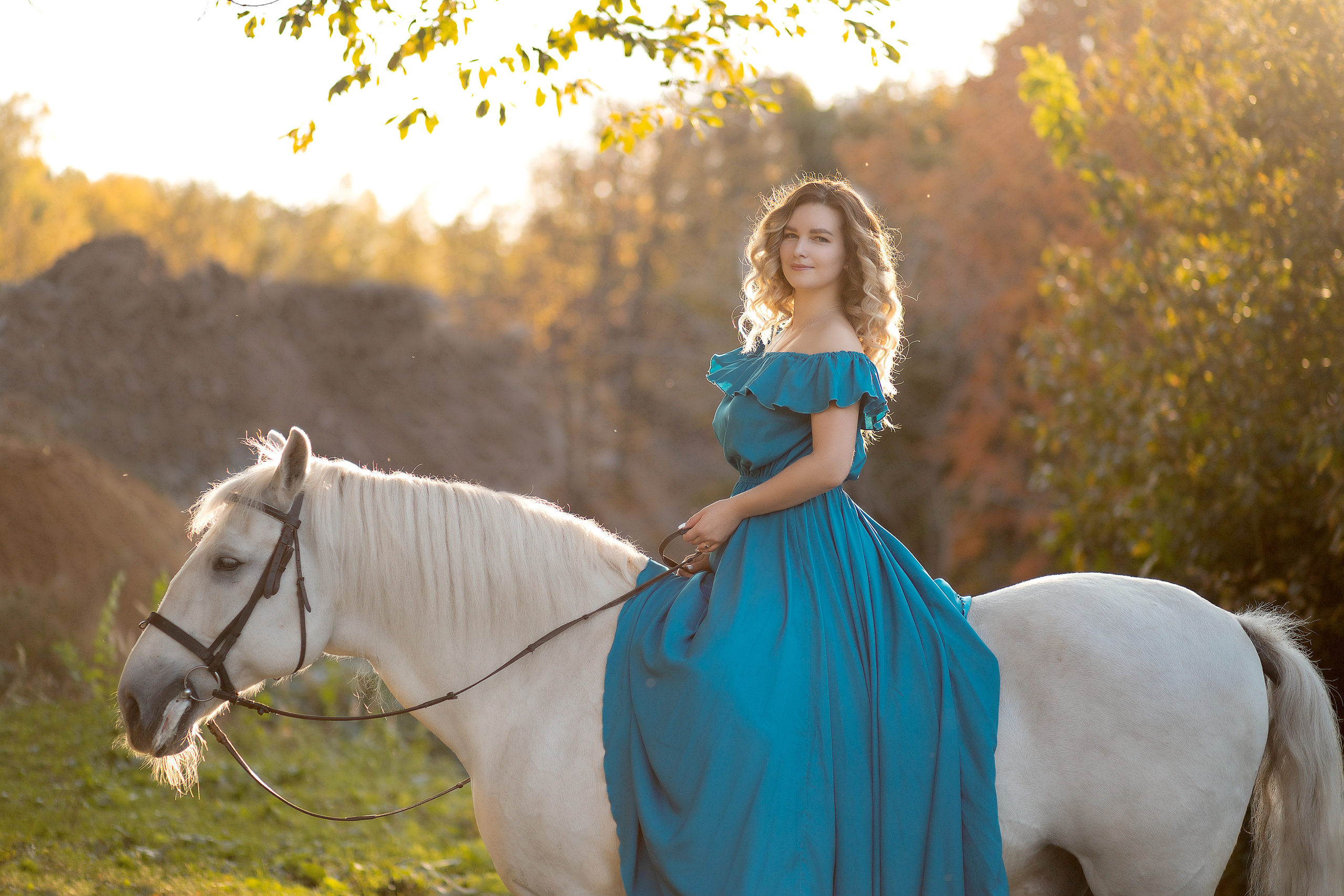 Настя и Воробей. Фотосессия с лошадьми в Нижнем Новгороде