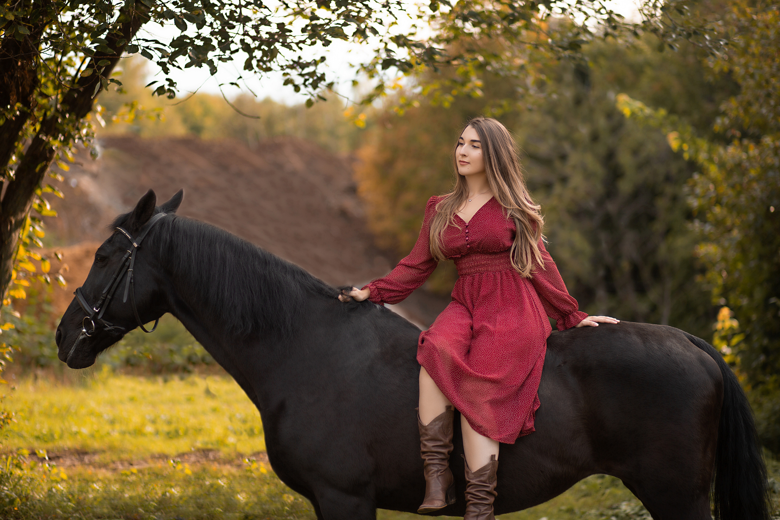 Фотосессия Полины и Жасмин. Фотосессия с лошадьми в Нижнем Новгороде