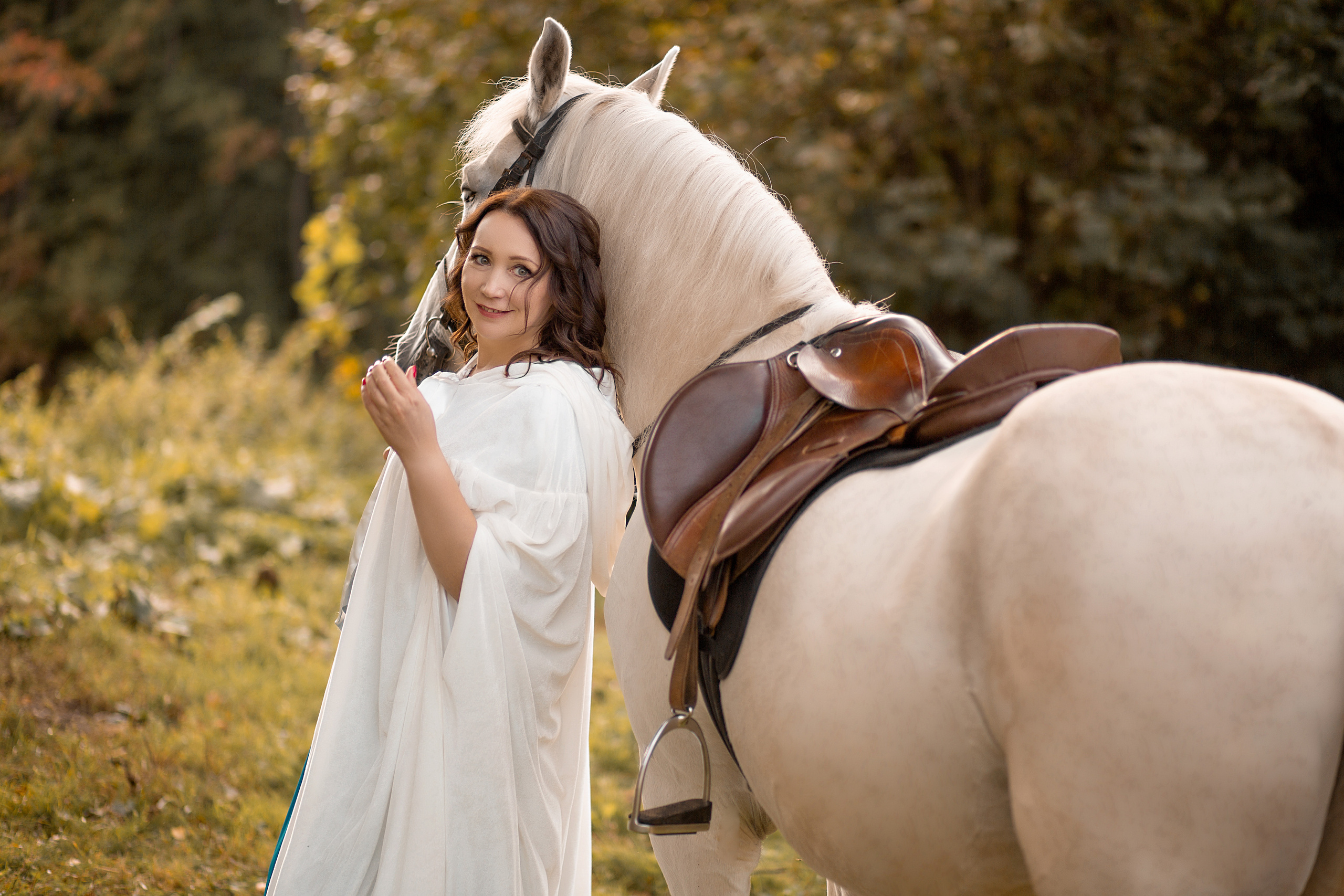Наталья и Воробей. Фотосессия с лошадьми в Нижнем Новгороде