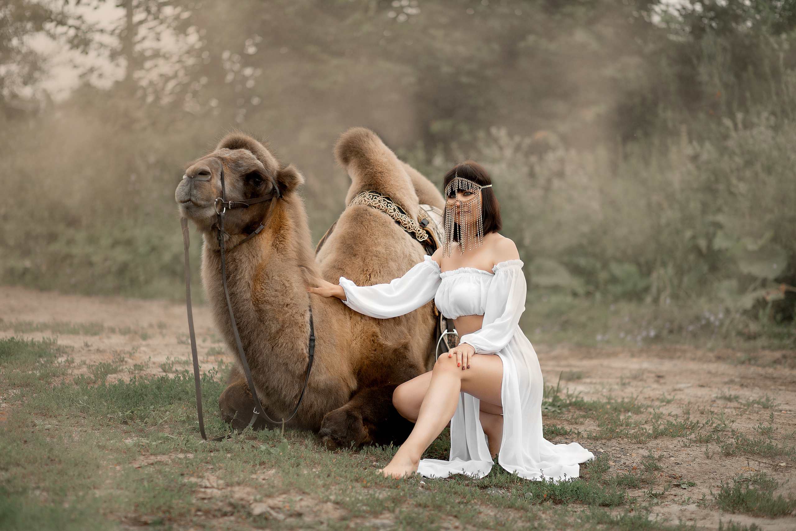 Алена и Семен фотодень. Фотосессия с лошадьми в Нижнем Новгороде