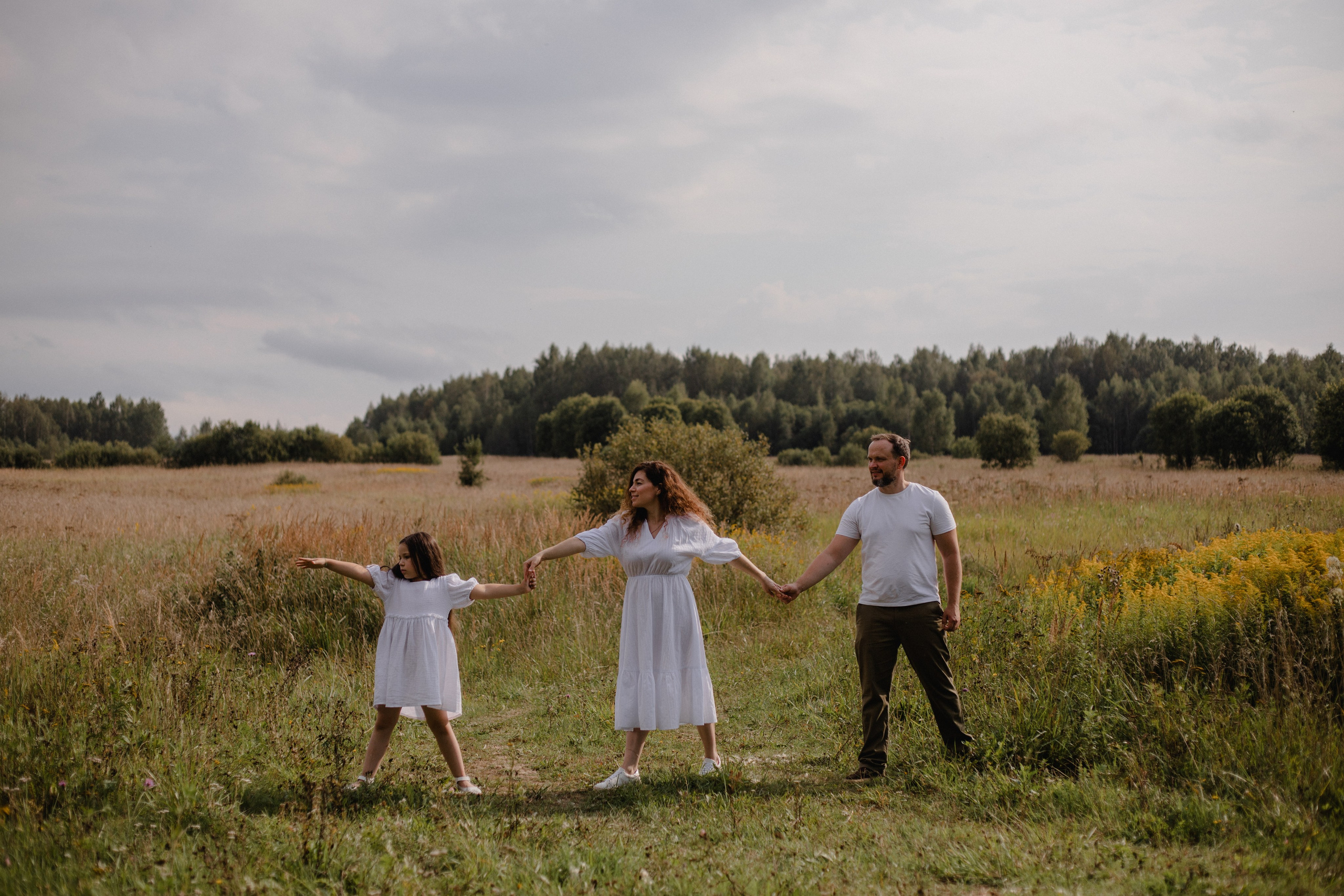 Семейная съёмка в поле