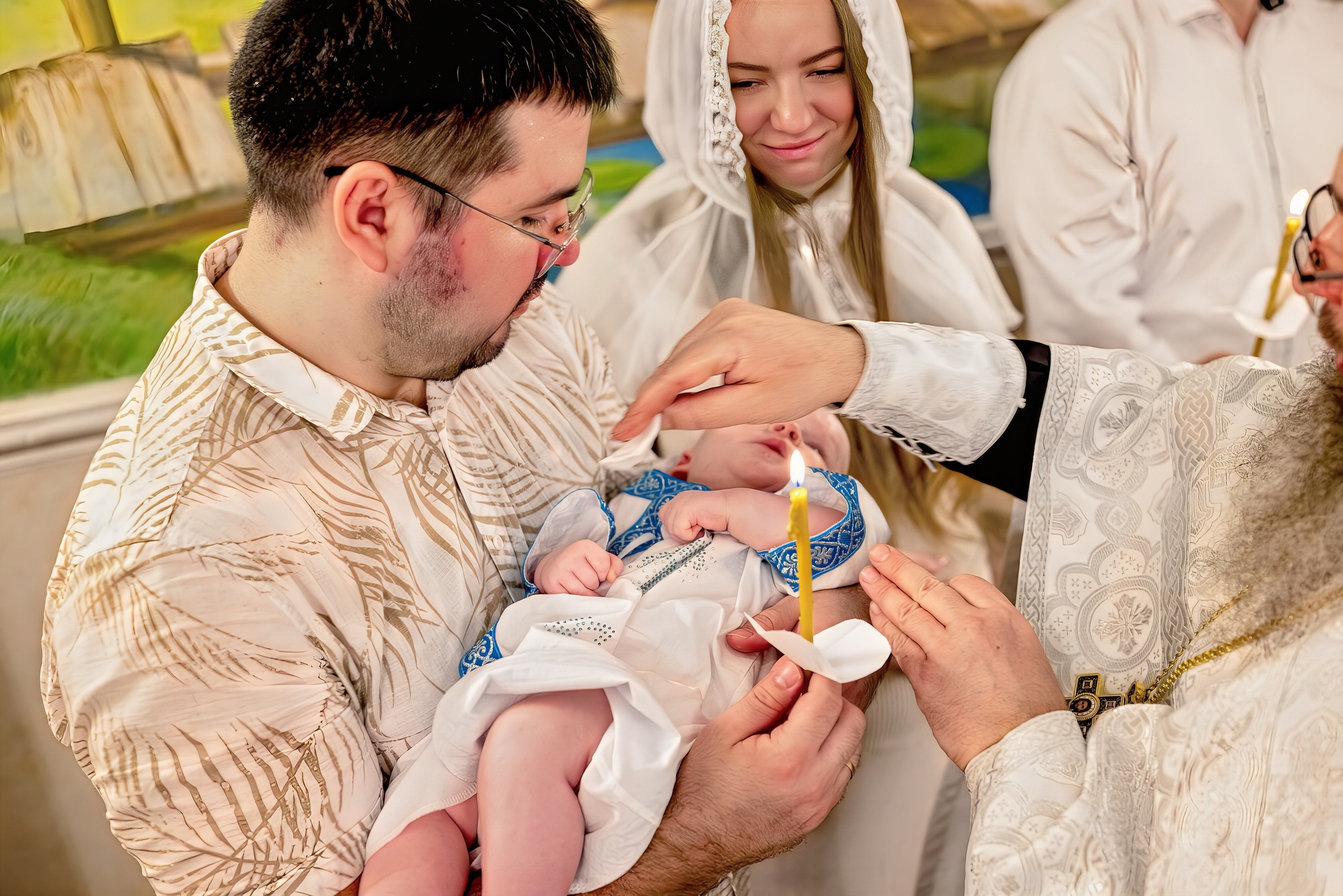 Крещение в церкви Петра и Февронии Муромских. Семейный и детский фотограф Москва