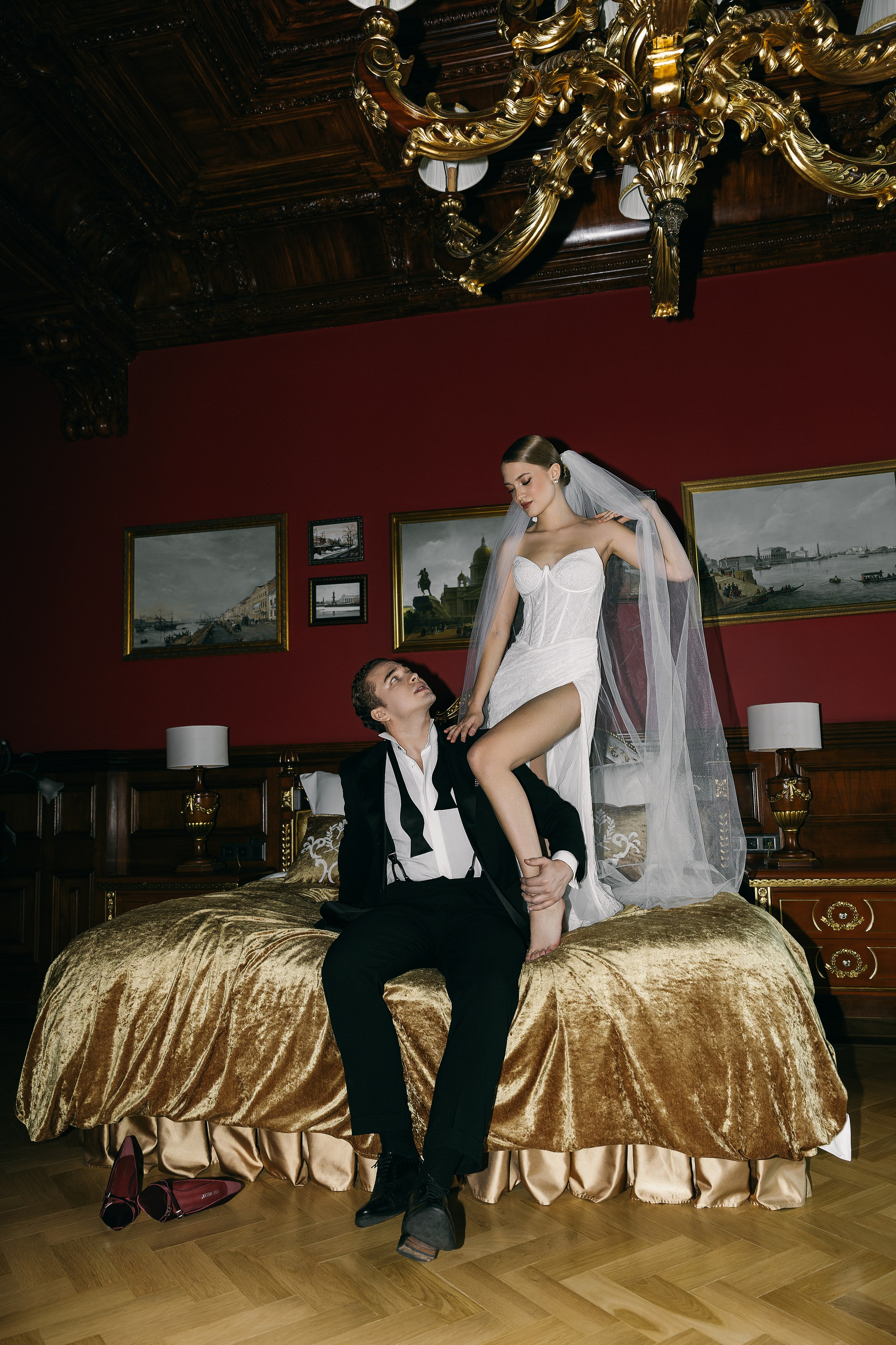 Свадебная фотосессия в отеле. Свадебный и портретный фотограф в Санкт-Петербурге Анна Демьянова