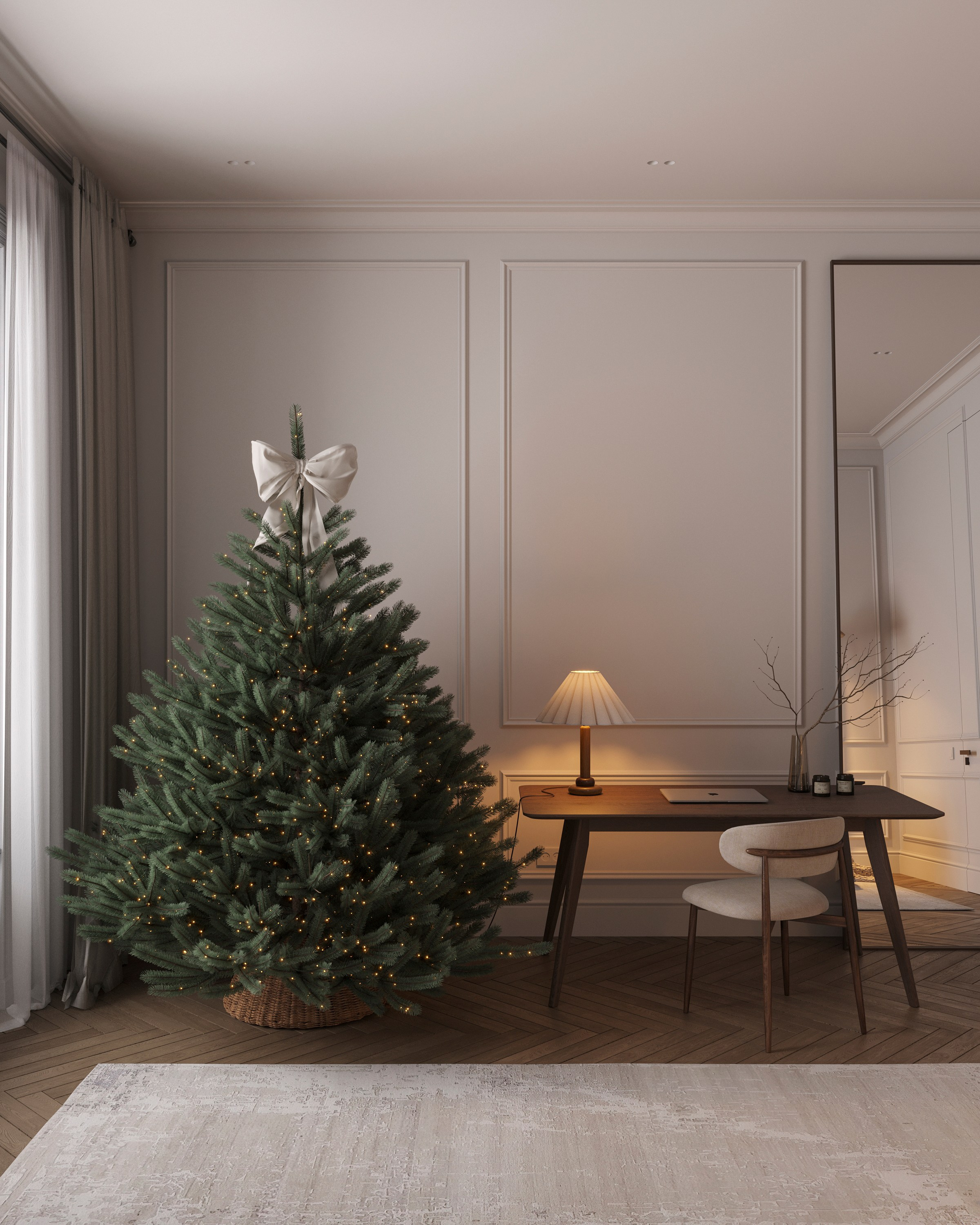 CHRISTMAS CHARM | DESIGNER ANNE KIREEVA. Interior Visualization by Valerie Stetyukevich