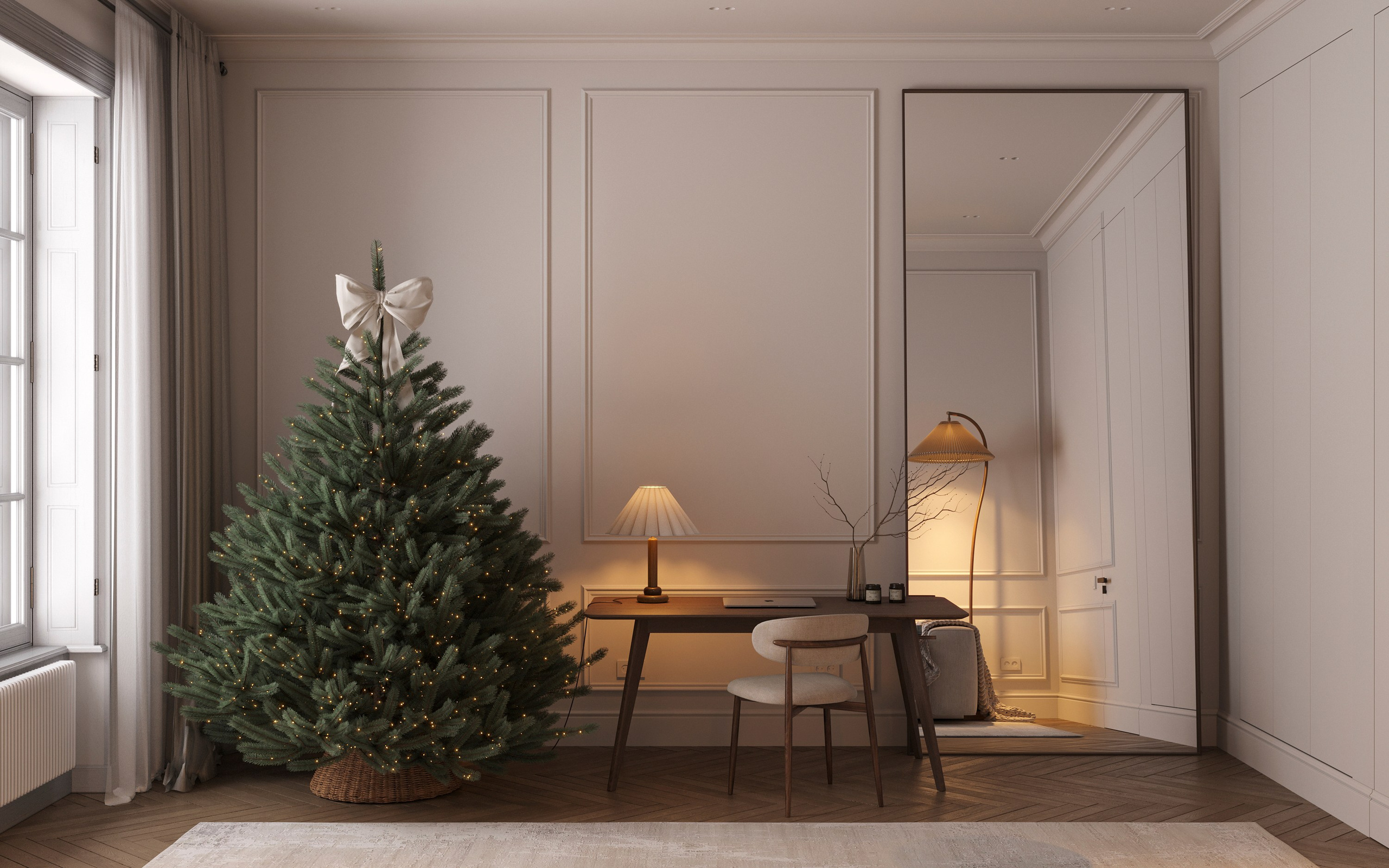 CHRISTMAS CHARM | DESIGNER ANNE KIREEVA. Interior Visualization by Valerie Stetyukevich