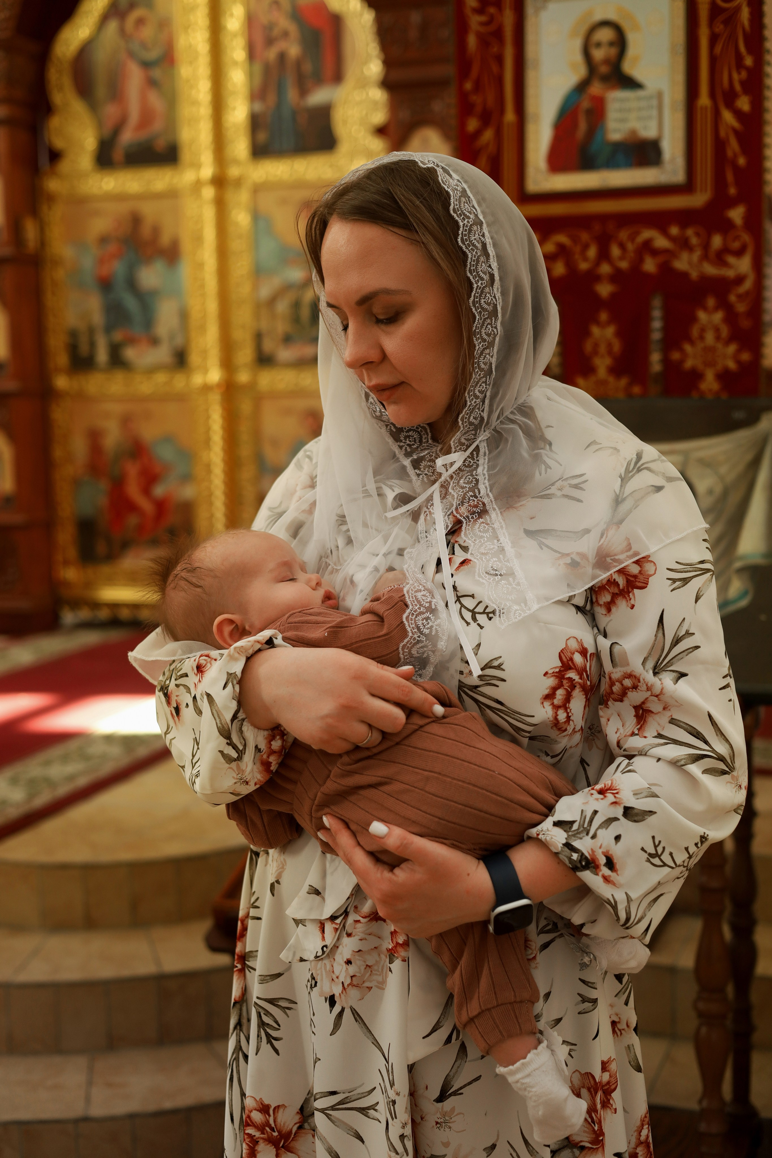 Таинство крещения. Фотограф новорожденных Саратов
