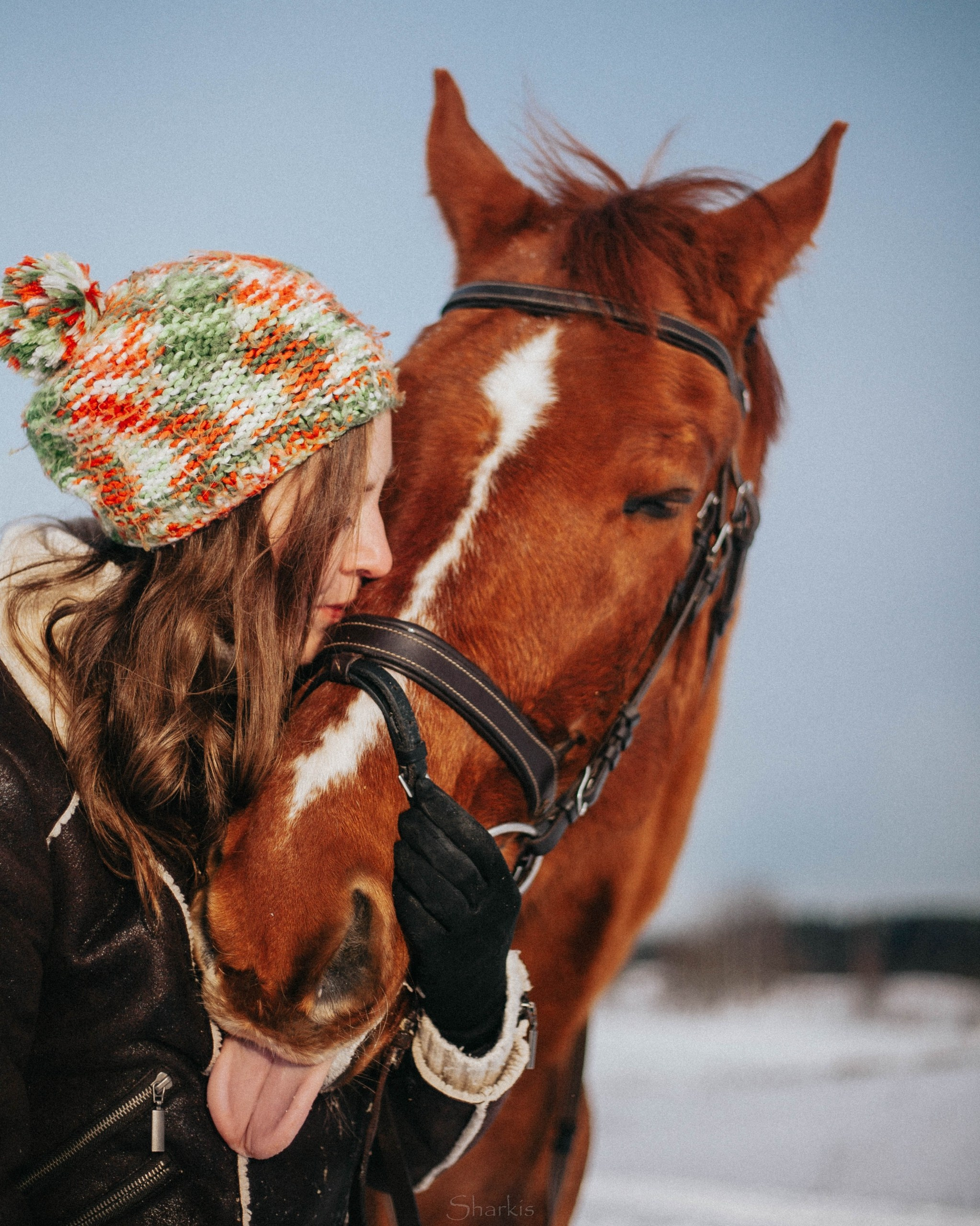 Ирина и Гепард. Фотограф Елизавета Филатова