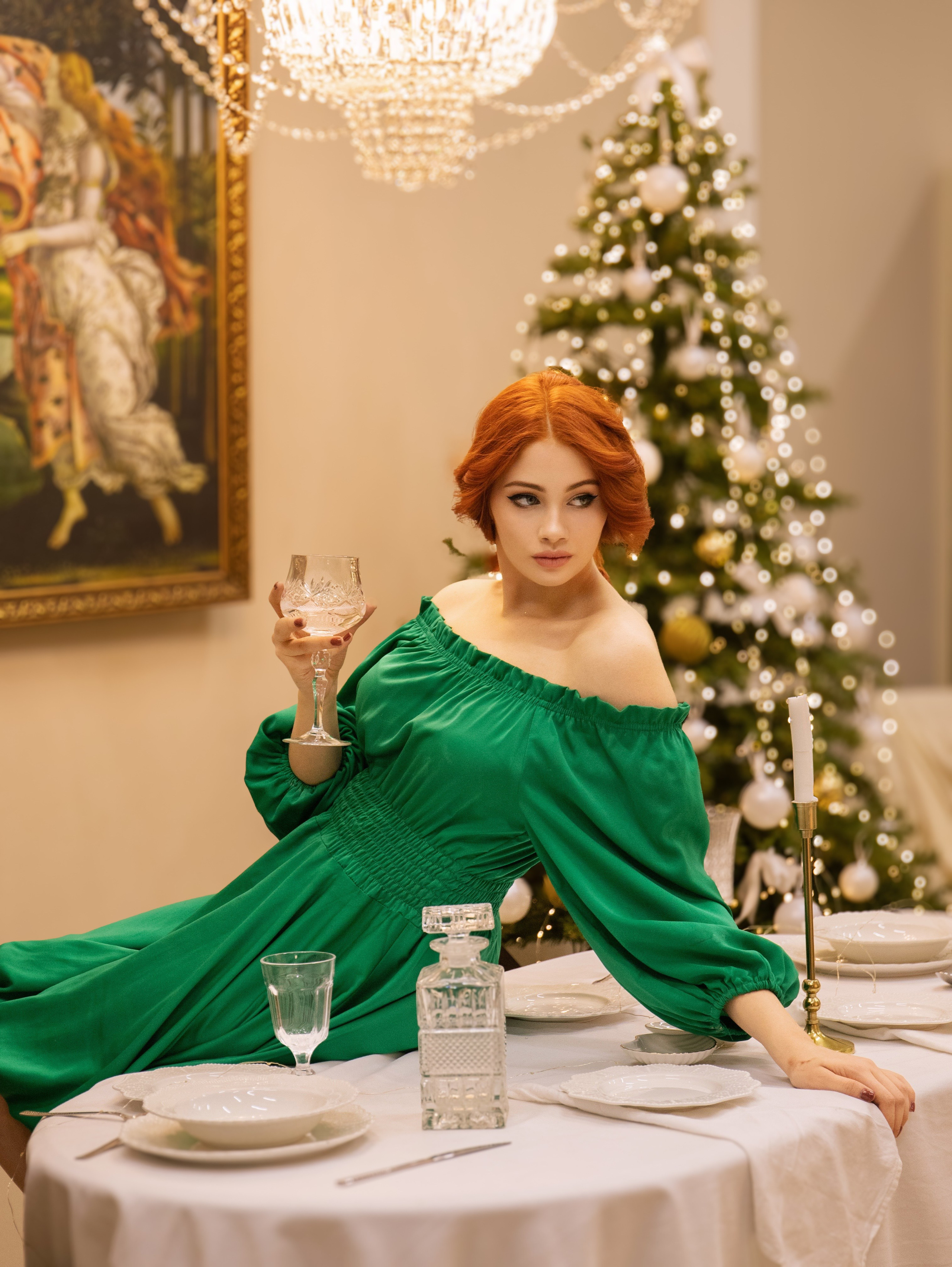 Подруги Новогодняя съемка в студии. Свадебный и семейный фотограф в Москве Мила Широких