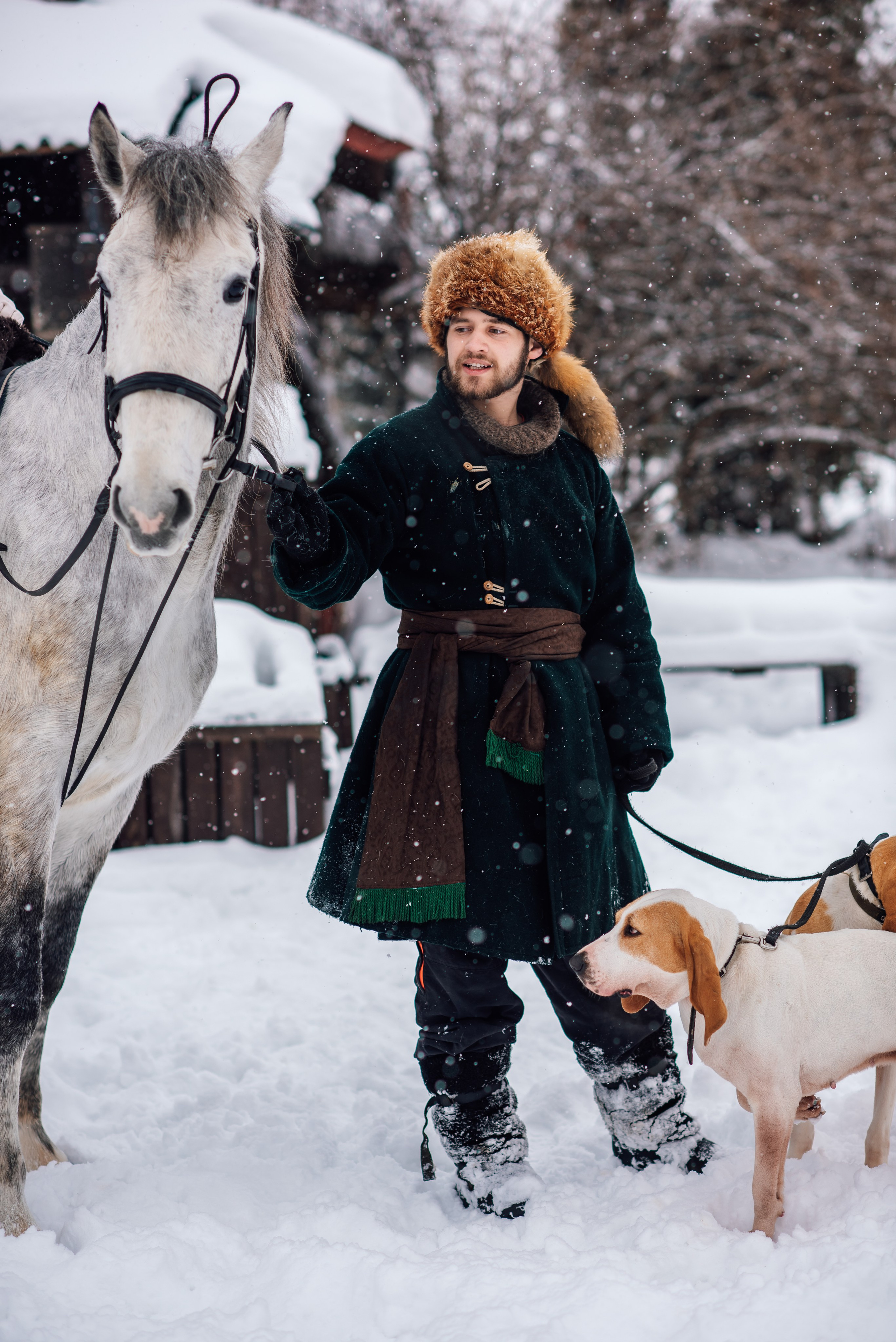 Зимняя парфорсная охота. Фотограф Диана Вальтер