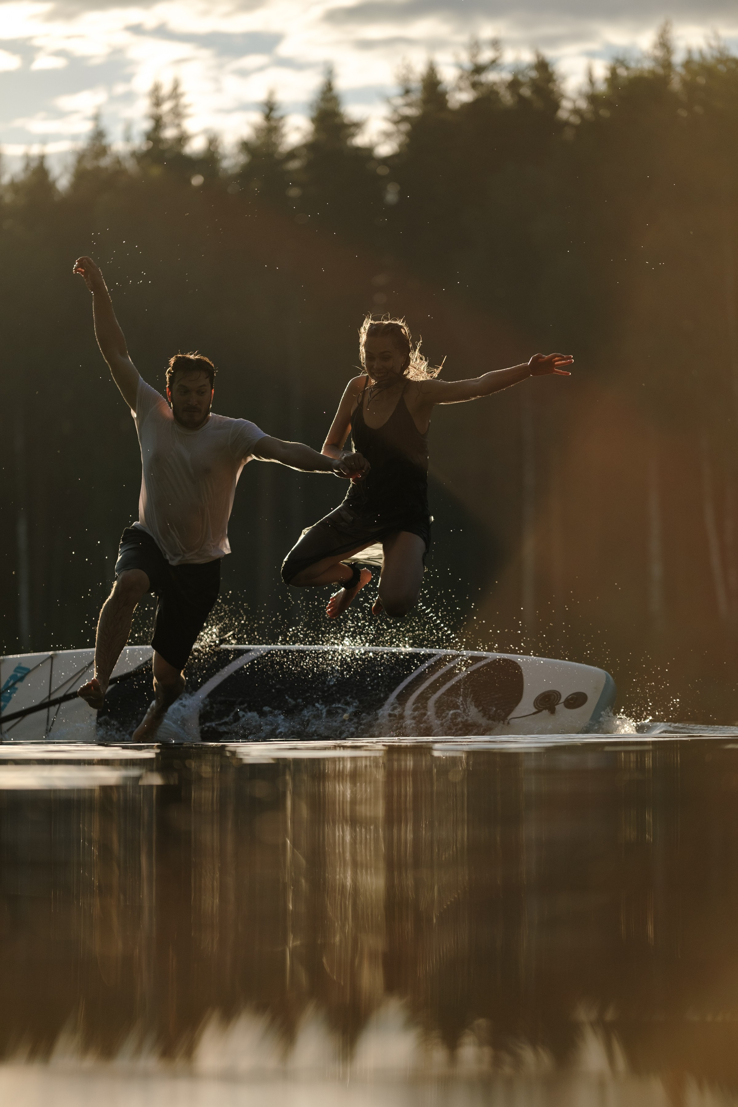 Петя и Лина, на сапах. Интерьерный фотограф и видеограф в Санкт-Петербурге Вадим Балбашевский