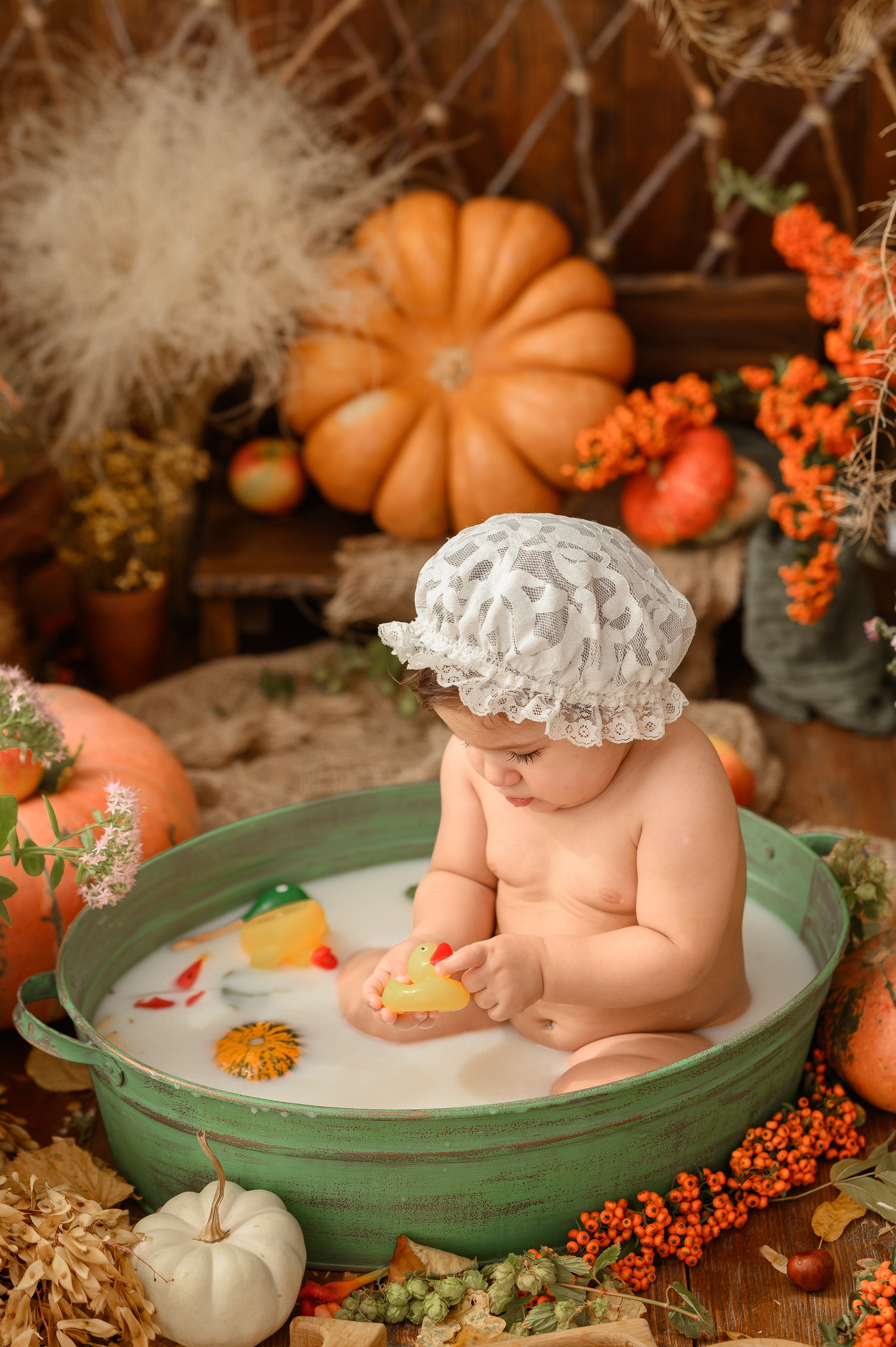 Еве годик. Тыквочки. Детский и семейный фотограф Ирина Гладких