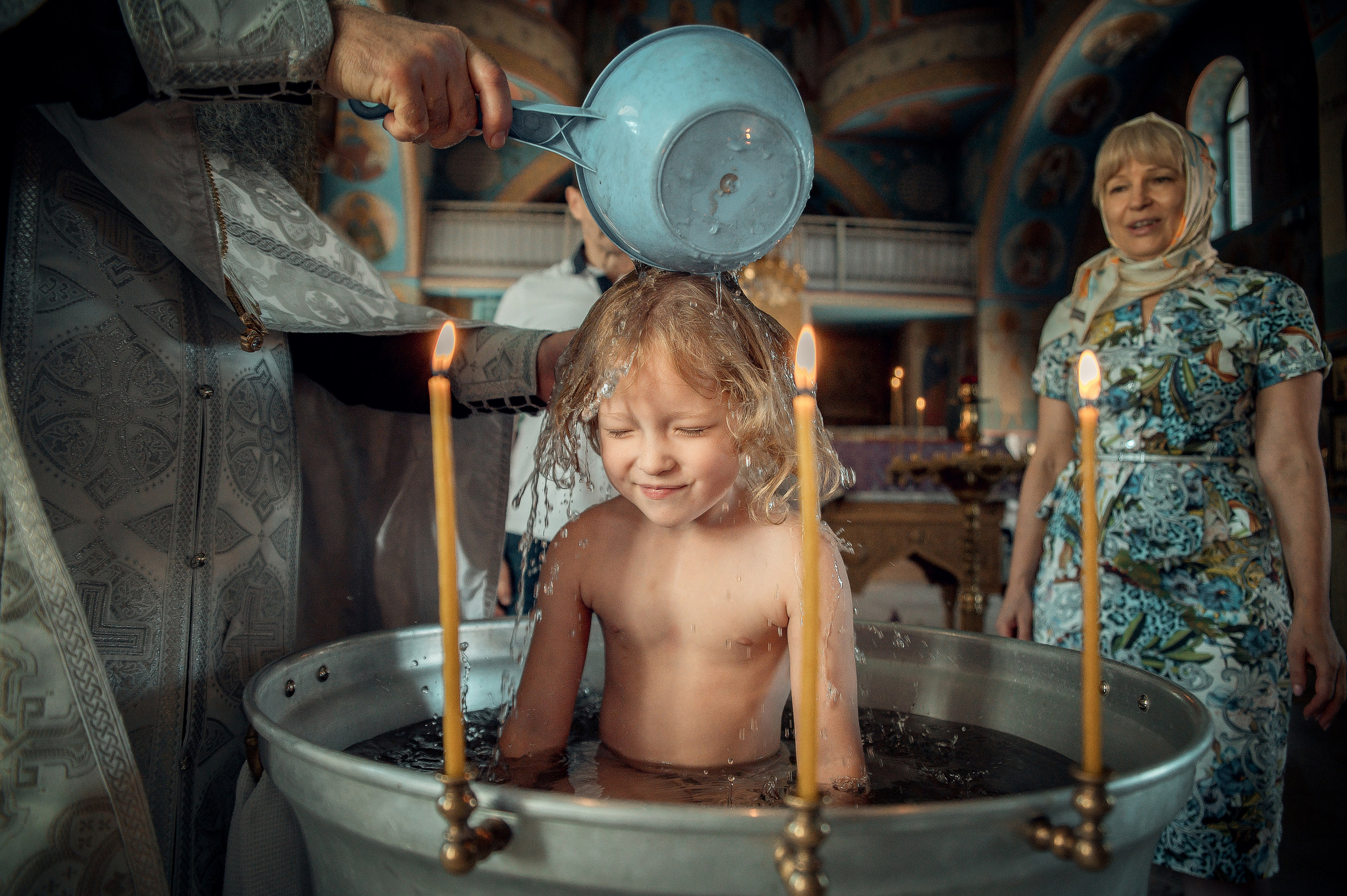 Таинство Крещения Арины, Церковь Всех Святых в Земле Российской г. Волгоград. Церковный, семейный и репортажный фотограф Волгоград, Волжский