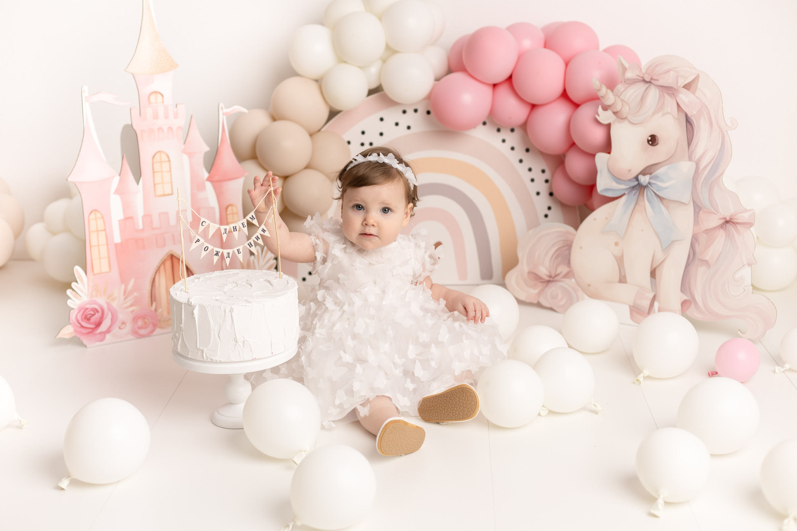 Фотосессия к первому дню рождения. Фотограф новорожденных, детский фотограф в г. Оренбурге Екатерина Козлова