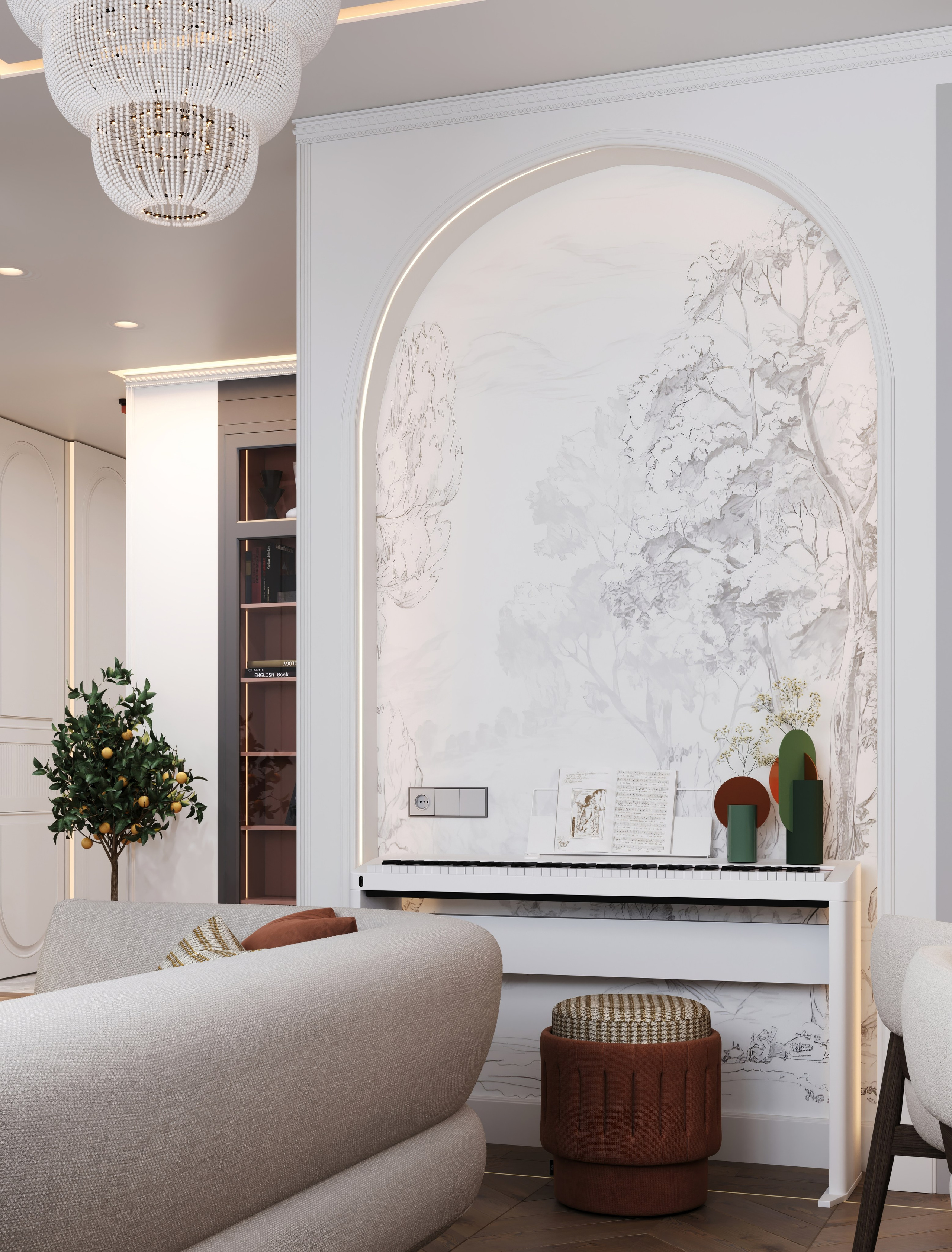 3D Визуализация квартиры пгт Заречье 62.7 m². Заказать 3Д визуализацию интерьеров — Дарья Веденёва