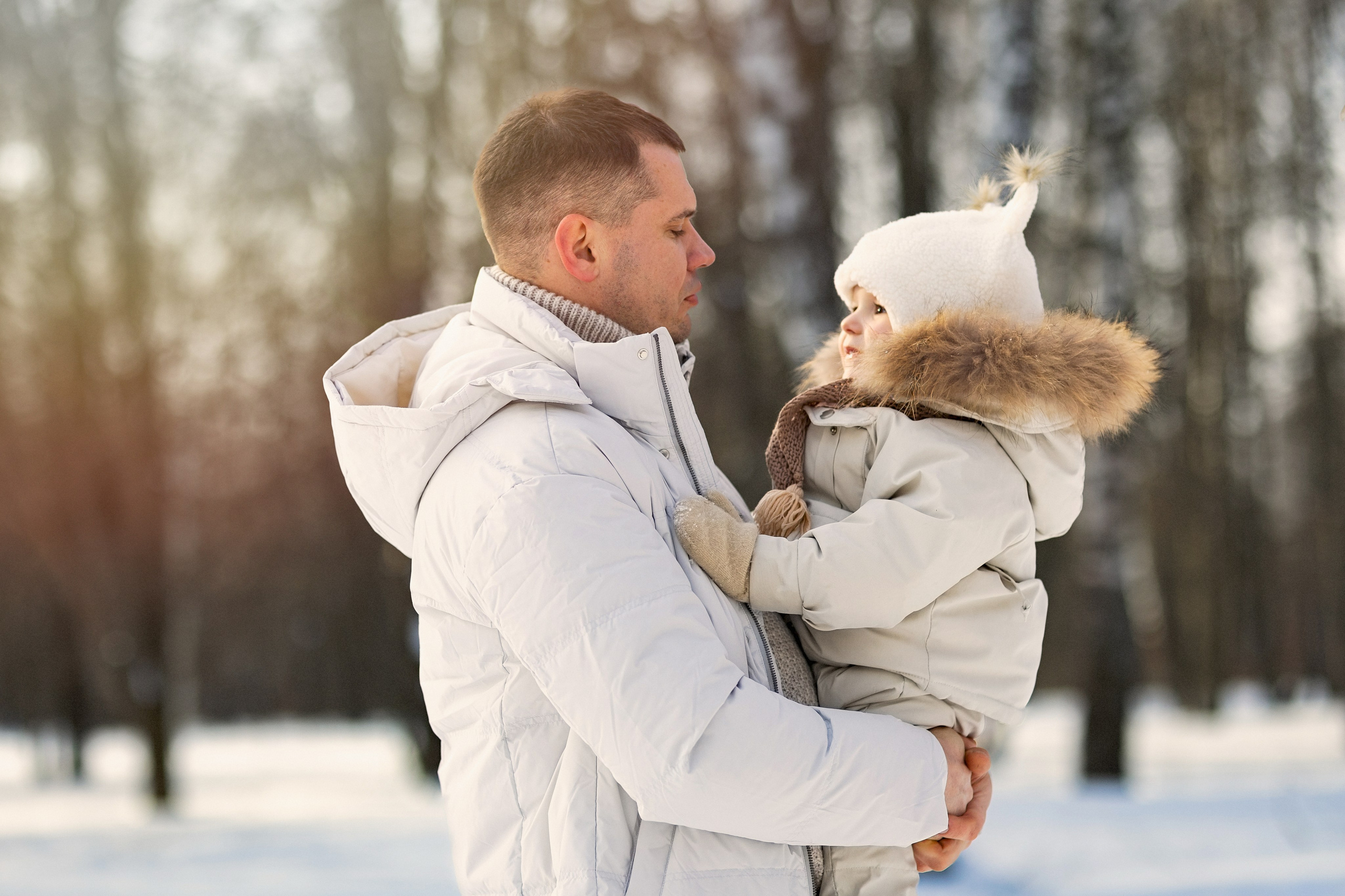 Фотосессия в зимнем парке. Семейный фотограф в Москве Трубинова Екатерина