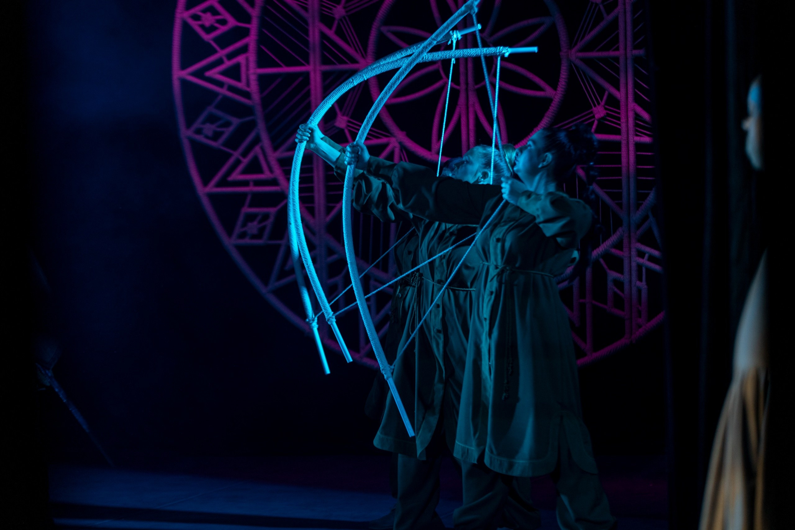 Декорации для спектакля «Слово о полку Игореве» | Историко-этнографический театр. История занавеса. Превращаем идею в технологию