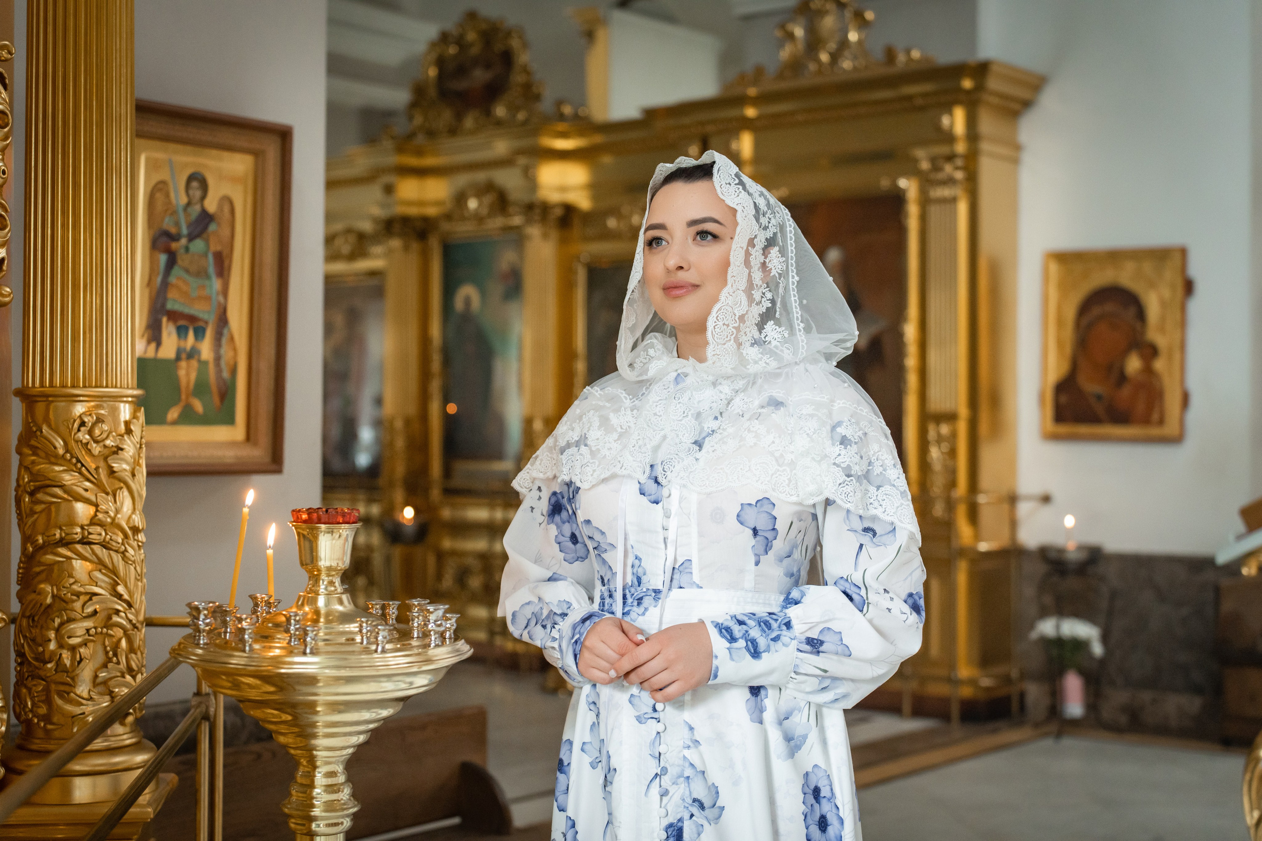 Покровы в храм. Фотограф на Крещение Тула и Венчание в Туле, детский и семейный фотограф