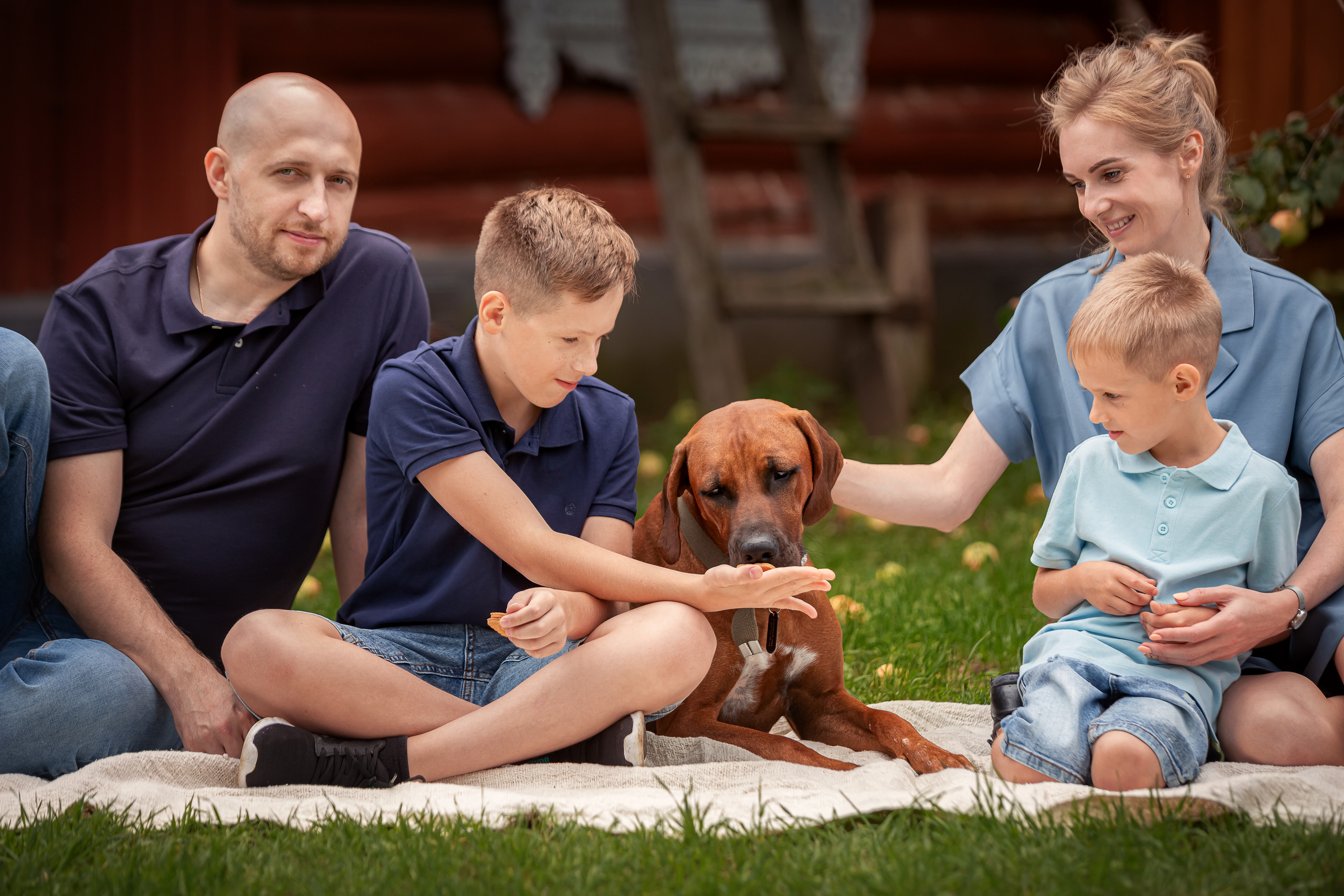 Семейная съемка для Лиды, Леши, Макса и Миши в Иславском. Семейный и детский фотограф Комина Елена, Власиха, Одинцово