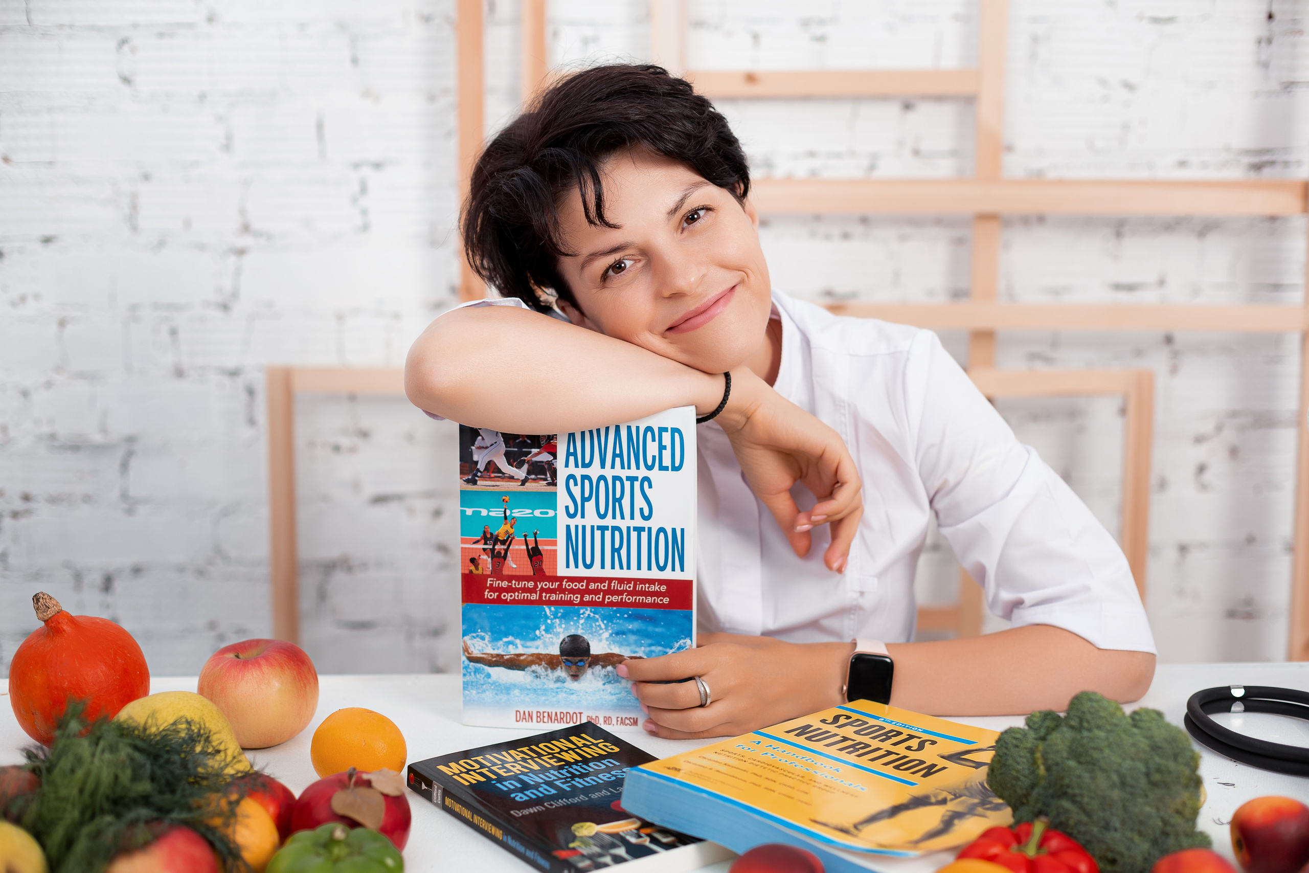 Студийная съемка для спортивного диетолога Светланы. Семейный и детский фотограф Комина Елена, Власиха, Одинцово