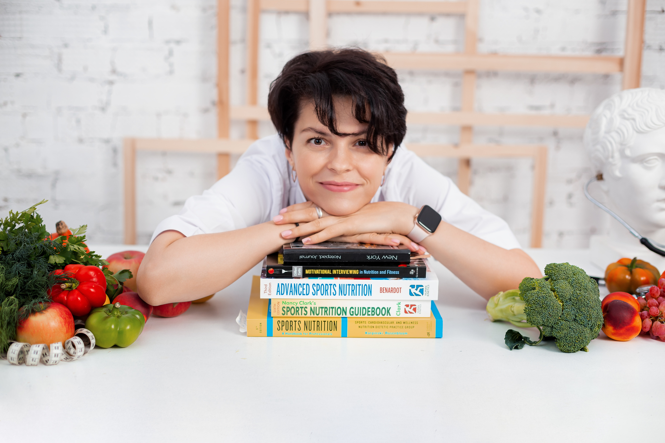 Студийная съемка для спортивного диетолога Светланы. Семейный и детский фотограф Комина Елена, Власиха, Одинцово