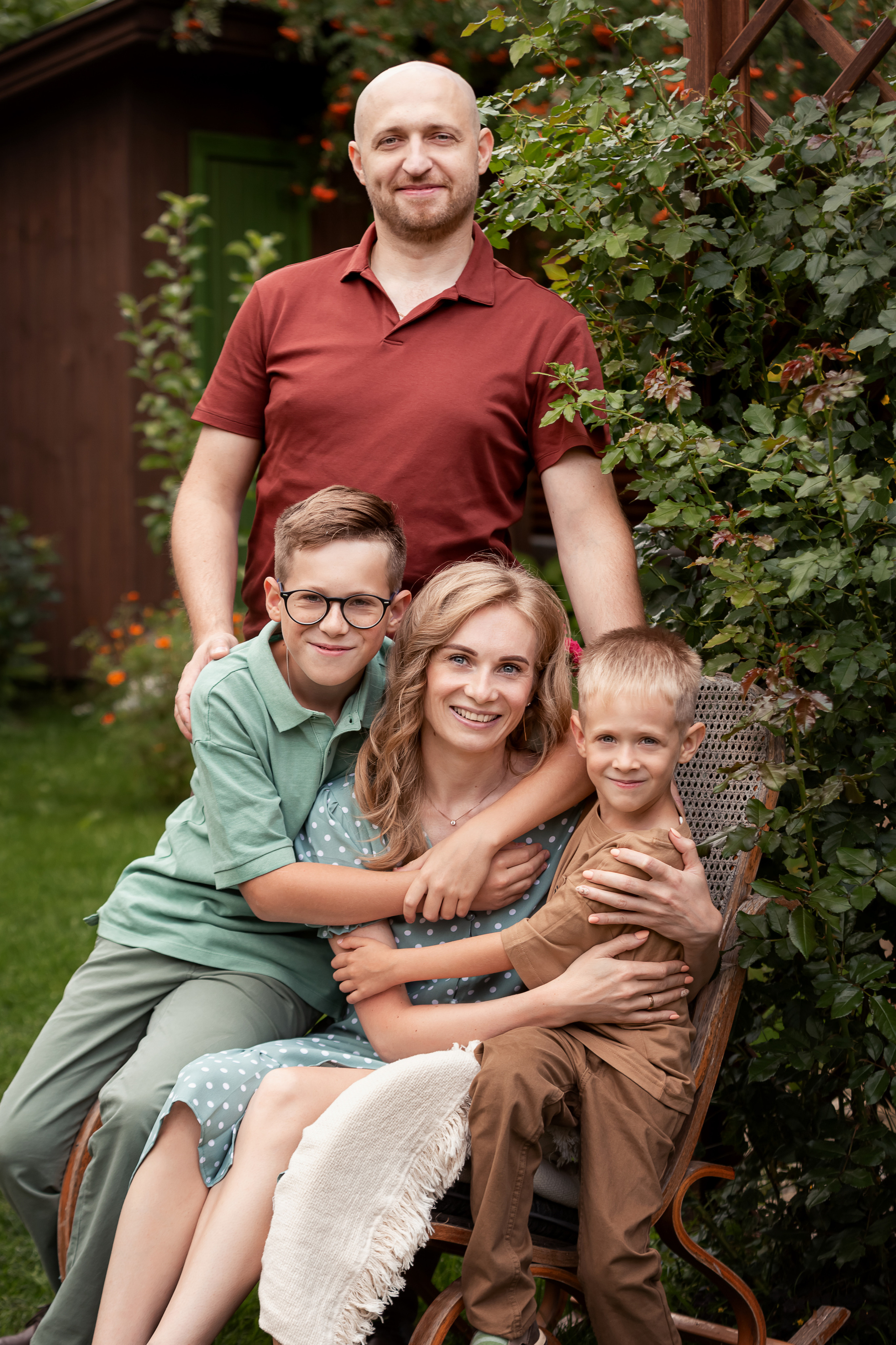 Семейная съемка для Лиды, Леши, Макса и Миши в Иславском. Семейный и детский фотограф Комина Елена, Власиха, Одинцово