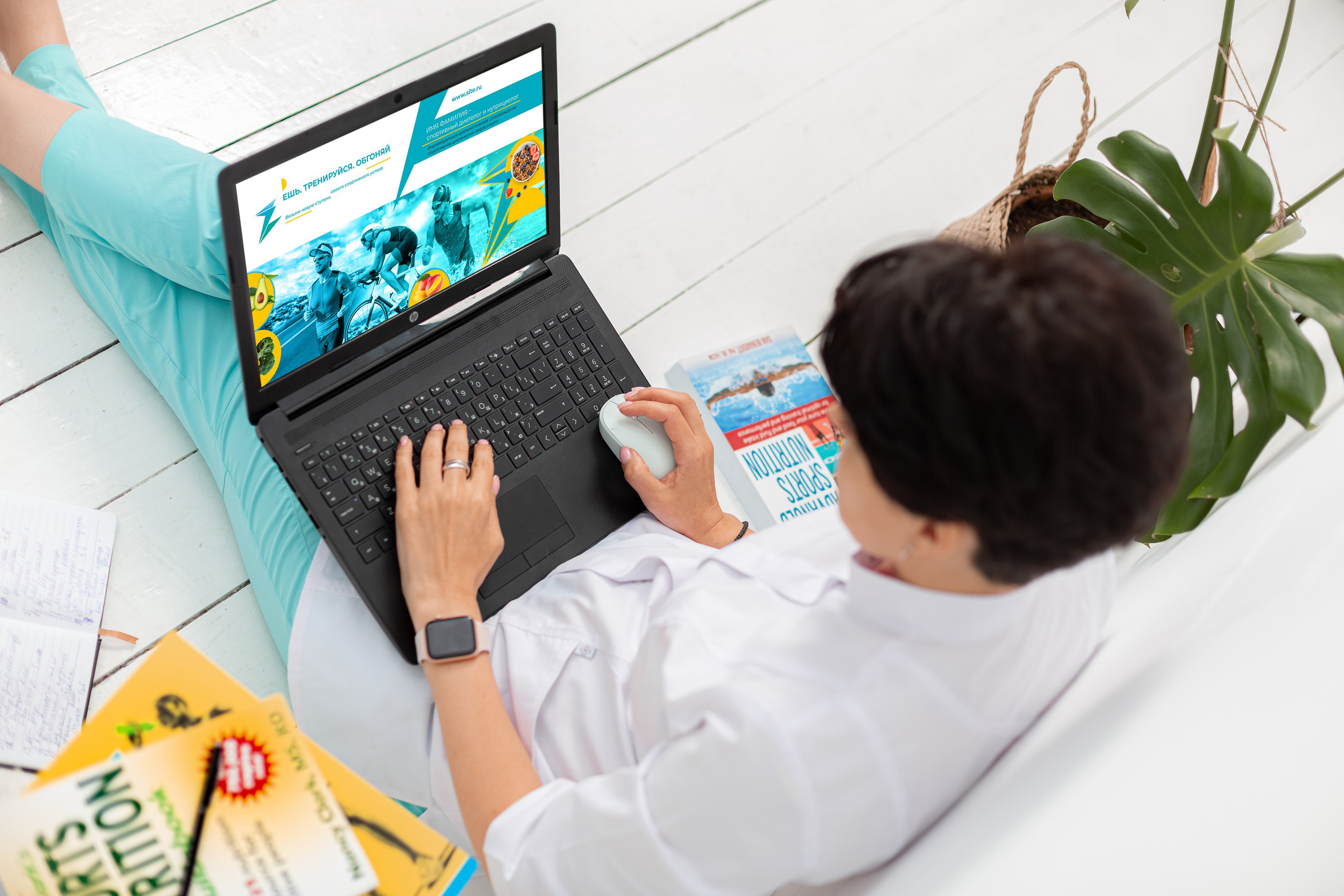 Студийная съемка для спортивного диетолога Светланы. Семейный и детский фотограф Комина Елена, Власиха, Одинцово