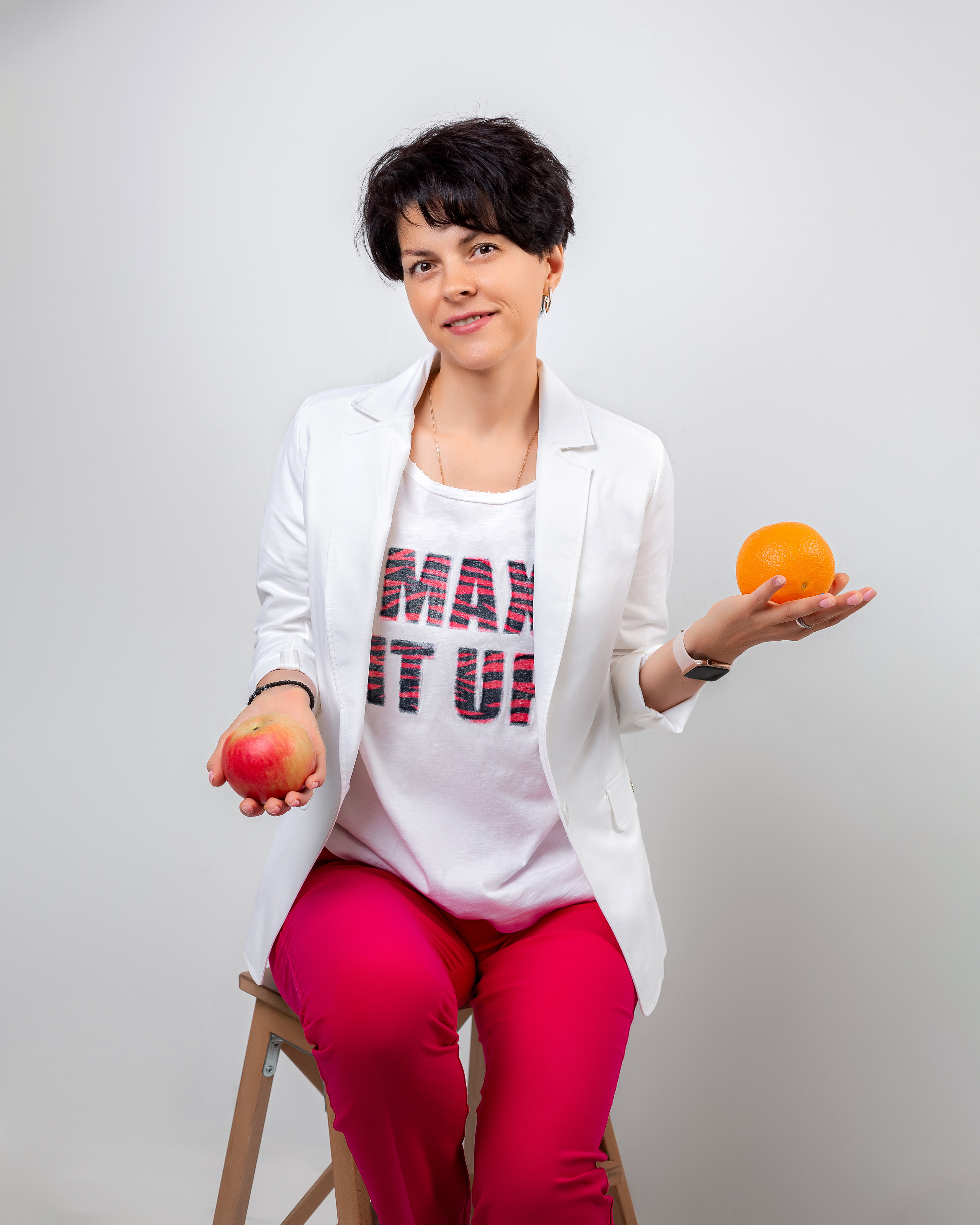 Студийная съемка для спортивного диетолога Светланы. Семейный и детский фотограф Комина Елена, Власиха, Одинцово