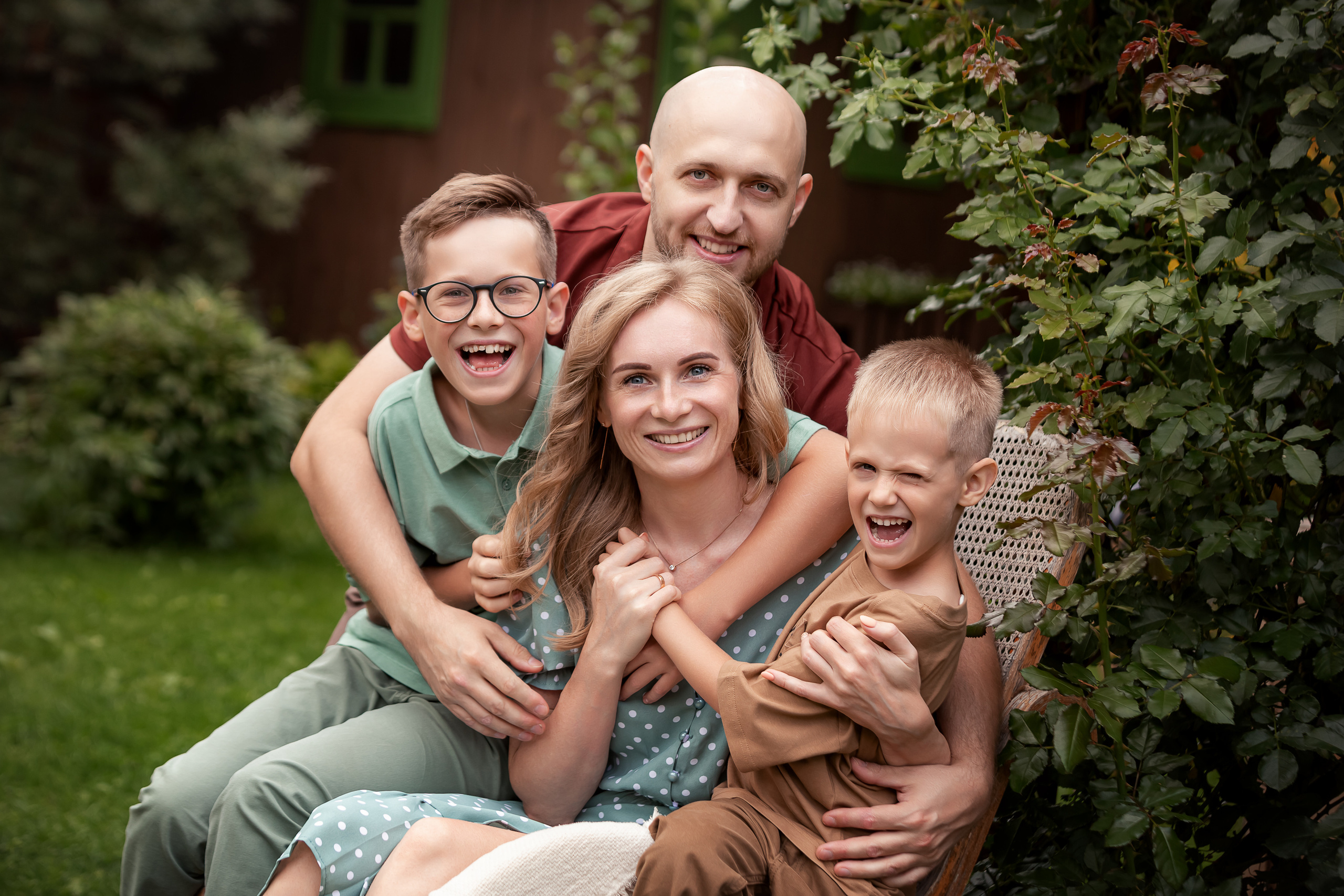 Семейная съемка для Лиды, Леши, Макса и Миши в Иславском. Семейный и детский фотограф Комина Елена, Власиха, Одинцово