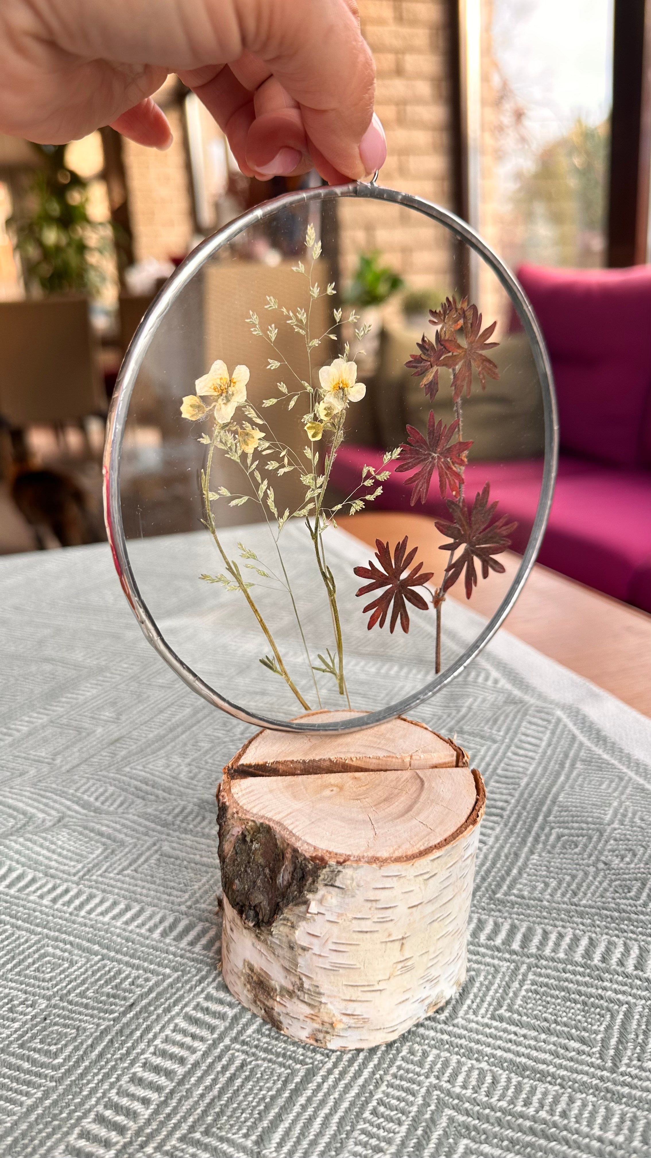 Витражи в наличии. Оформляю пространства. Витражи с сухоцветами в технике Тиффани