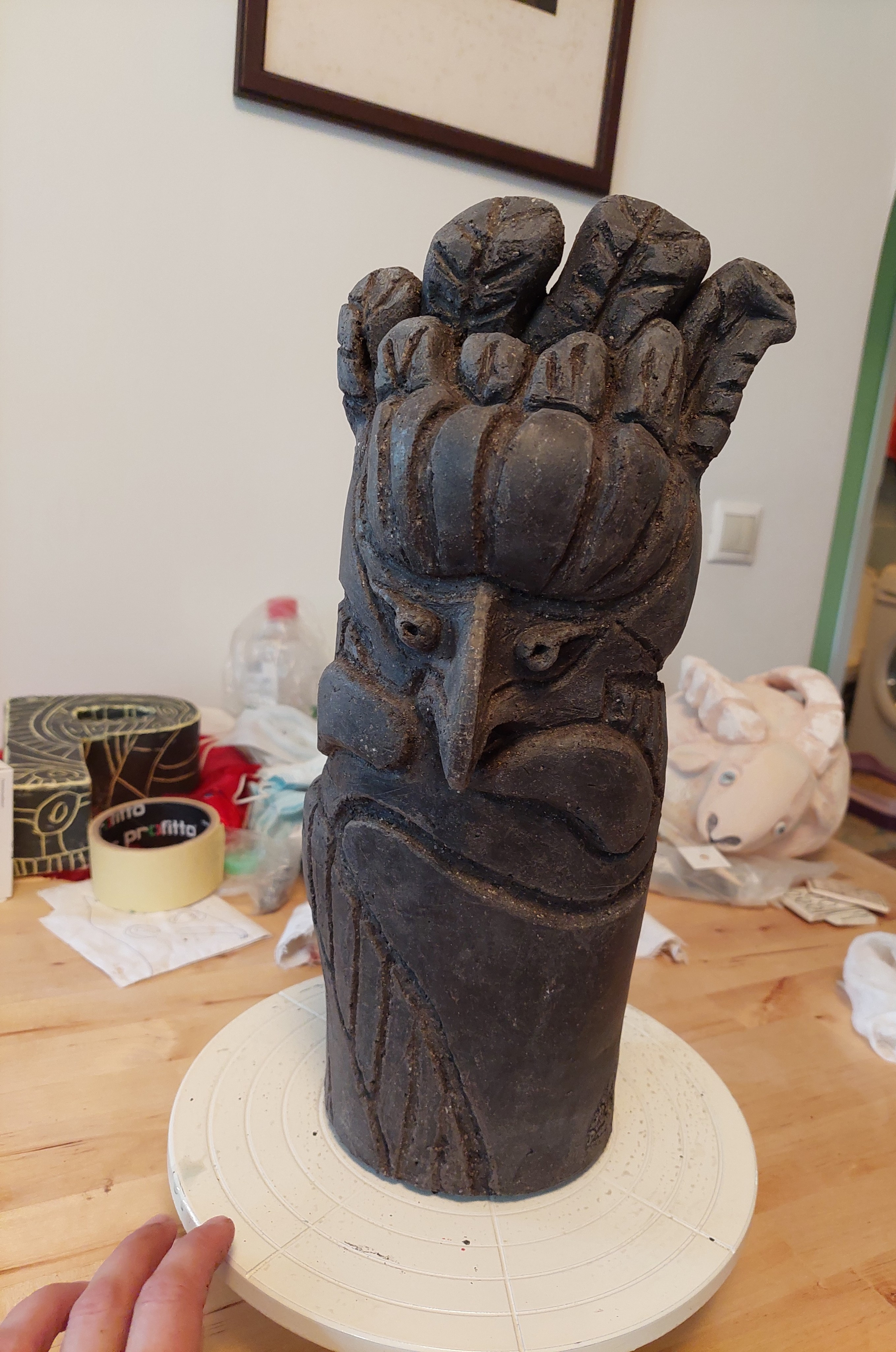 Что остается за кадром, или процесс работы керамиста. Керамика с историей. Елена Рогалёва