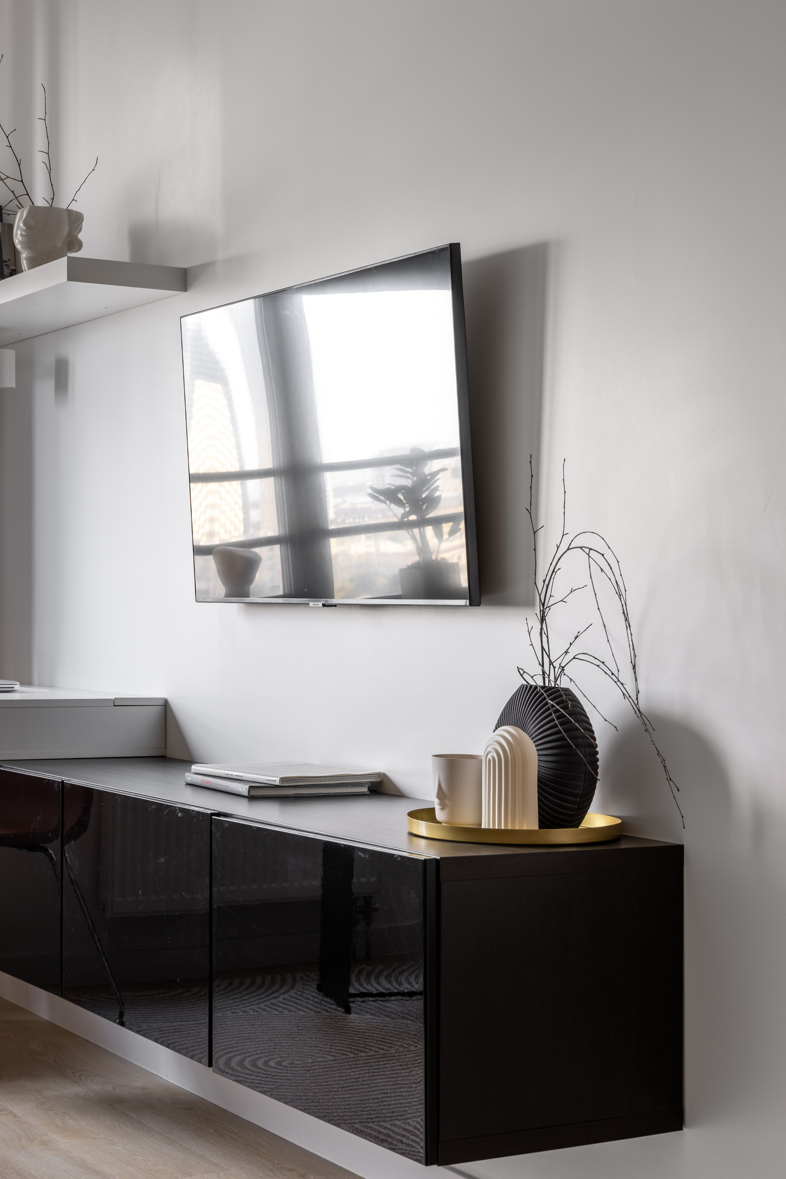 Евродвушка от дизайнера в ЖК «Савеловский Сити». Veselinskiy| Интерьерный фотограф | Москва