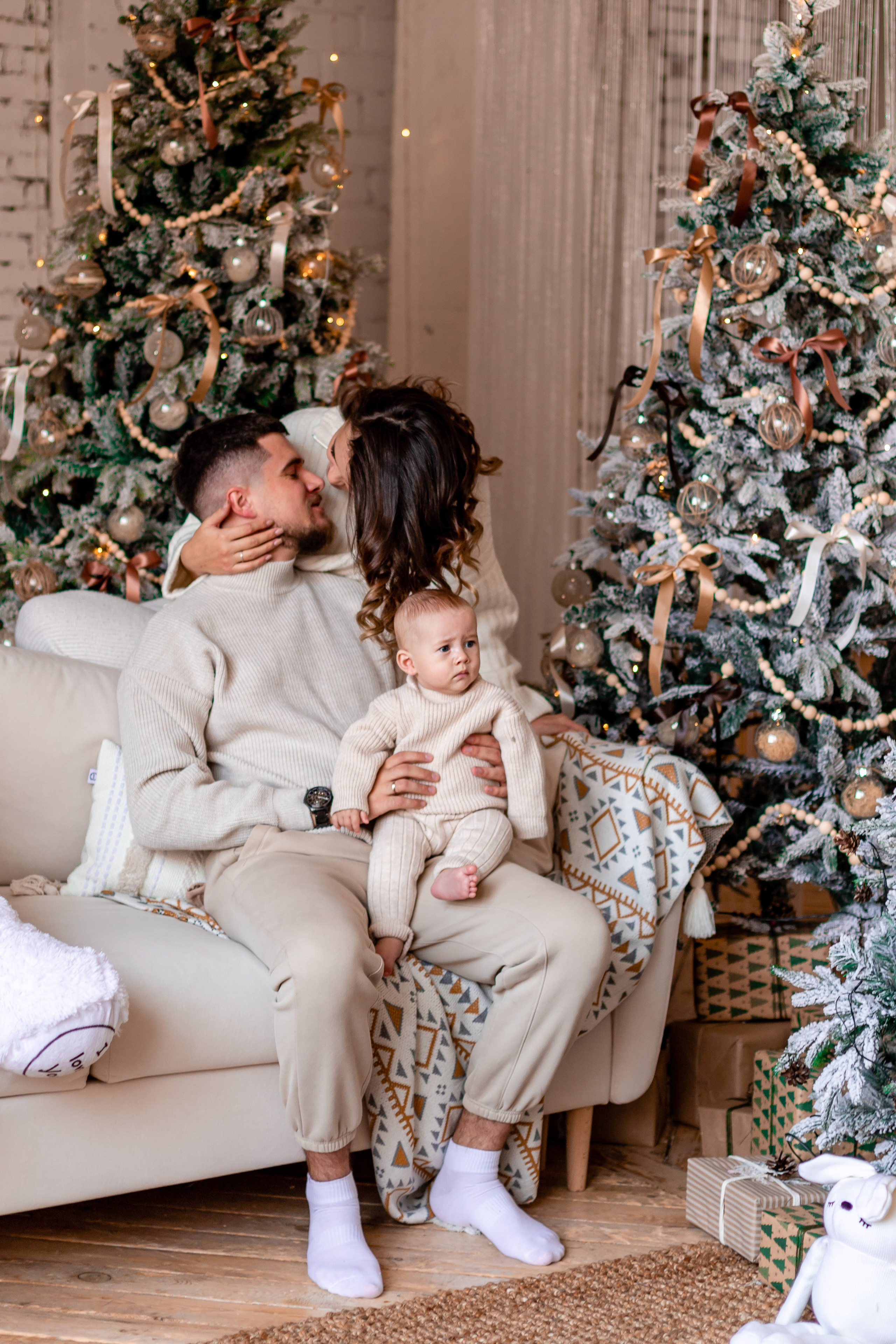 Семейная Новогодняя фотосессия. Семейный и детский фотограф в Хабаровске Алевтина Проскурякова