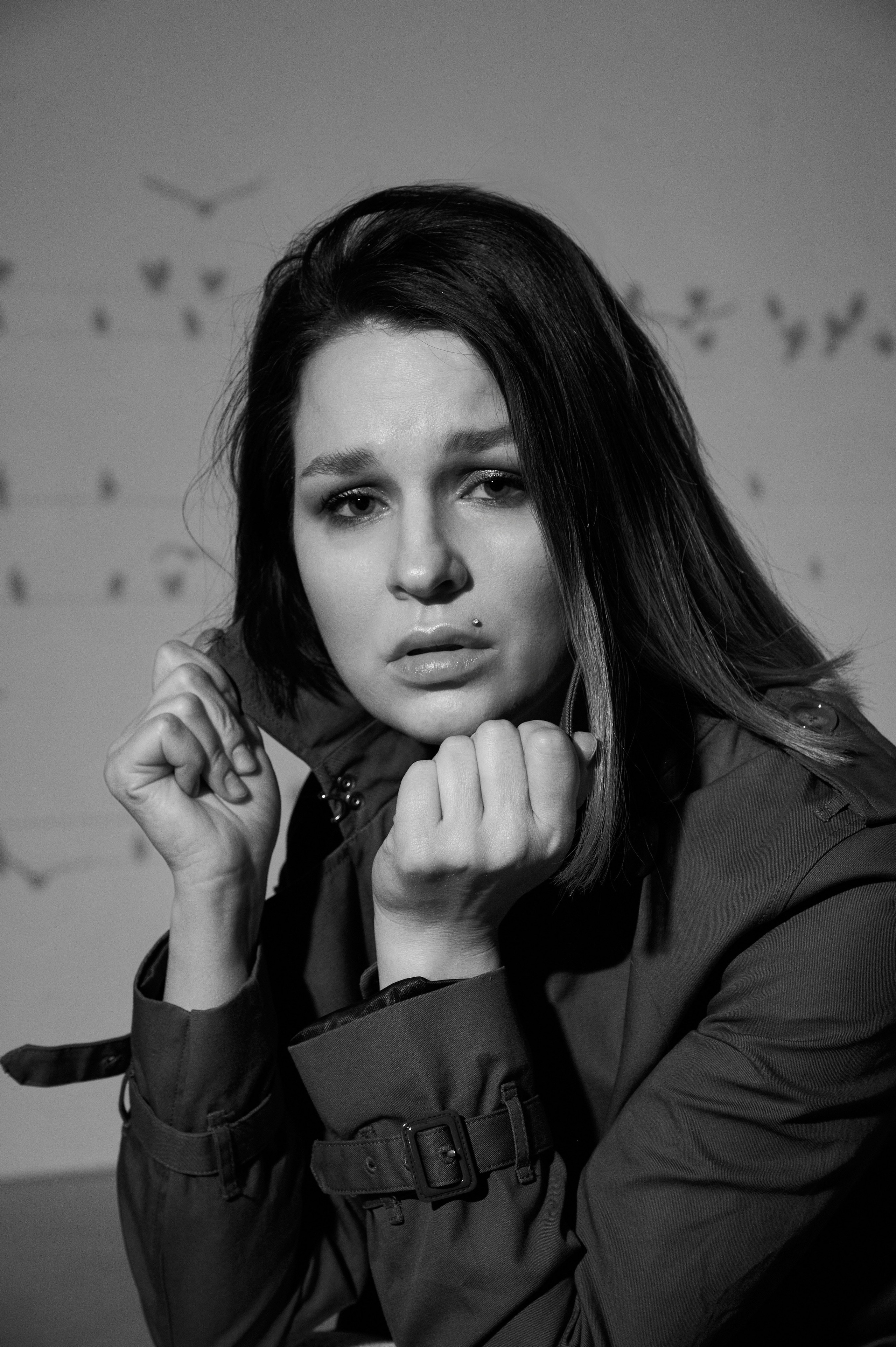 Фотосессия Ксении с проектором