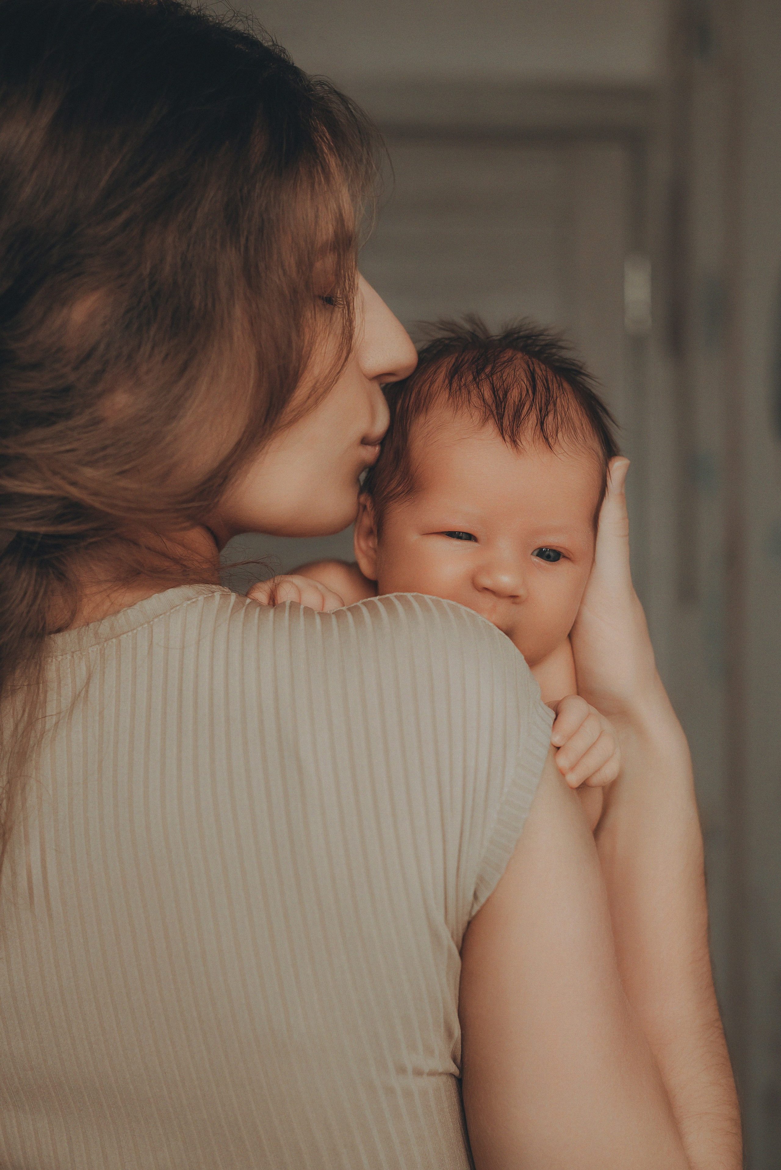 Домашняя фотосессия новорожденной Кати. Семейный и детский фотограф Кущ Наташа