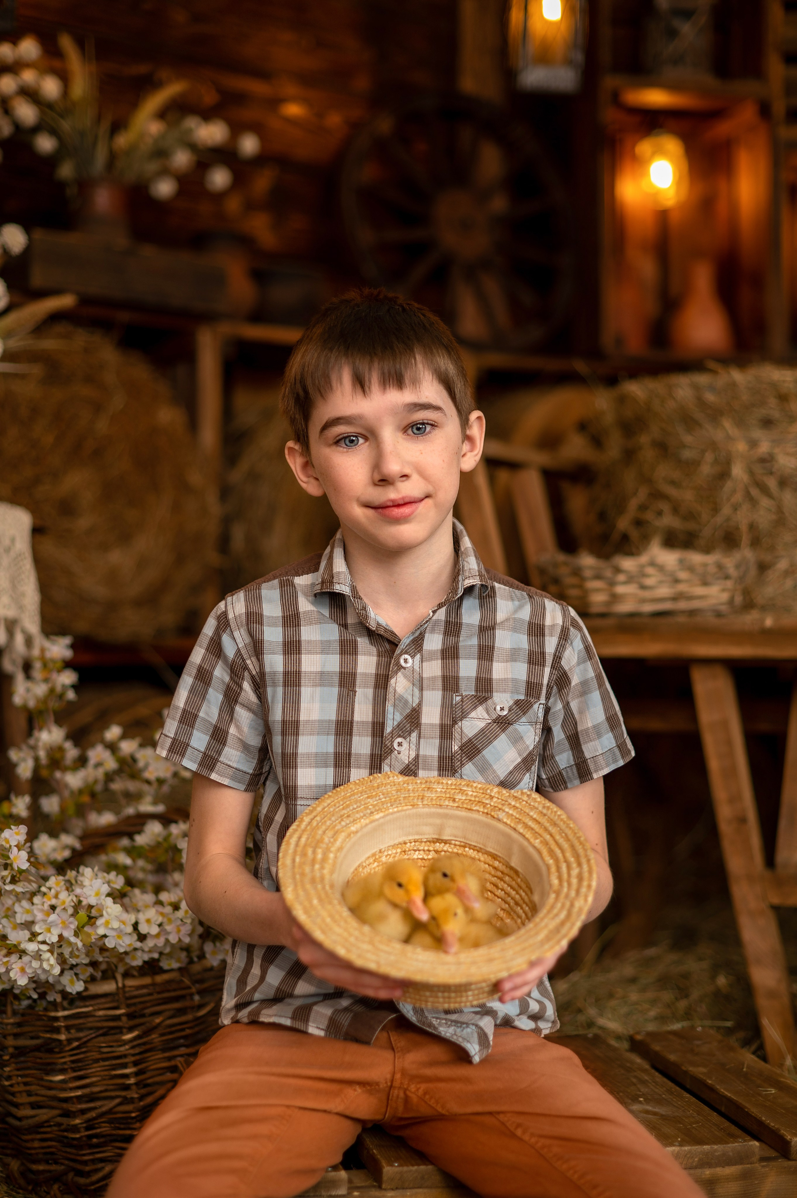 Весенняя фотосессия в Леонардо студио. Детский и семейный фотограф г. Москва Оксана Катаджи