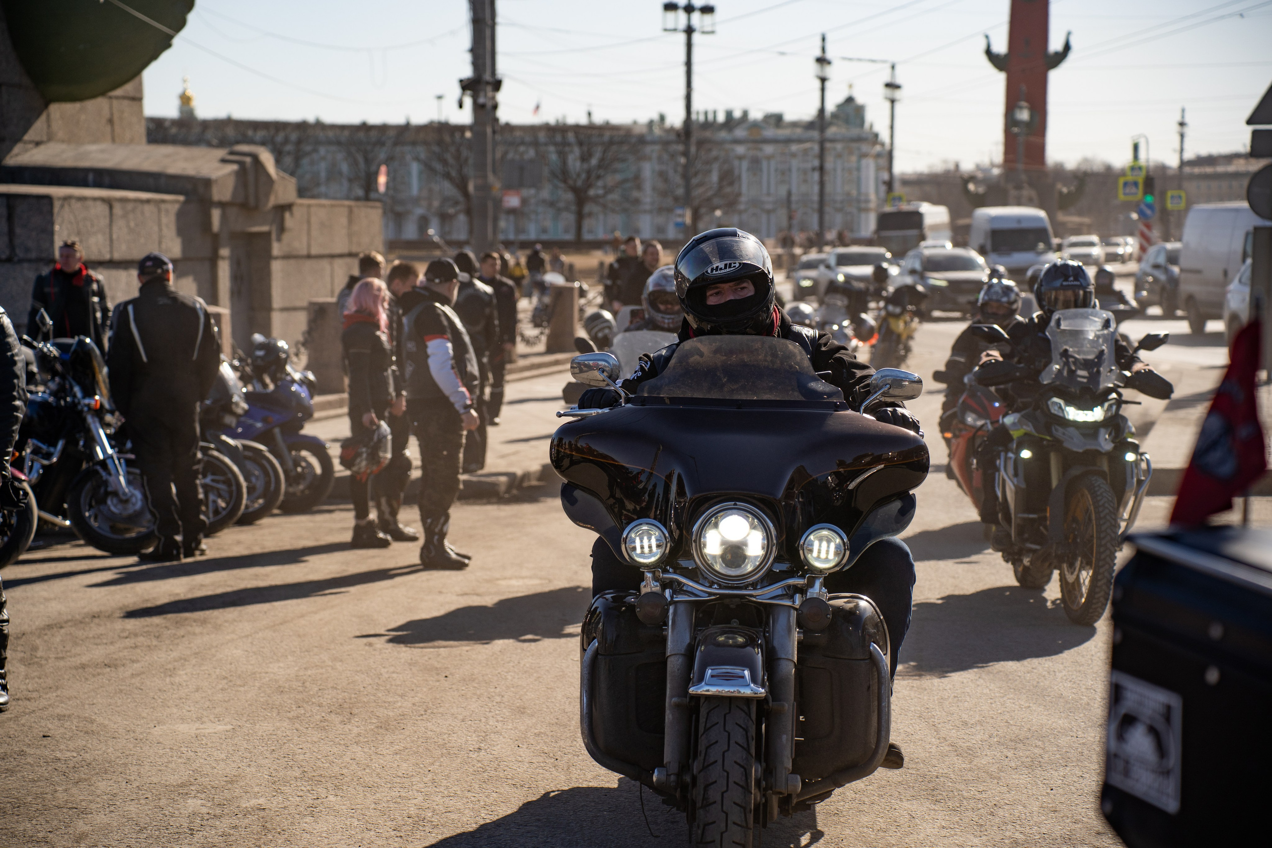 Весенний прохват мотоклуба Normans Riders MC. Концертный и репортажный фотограф в Санкт-Петербурге Слава Пахомов