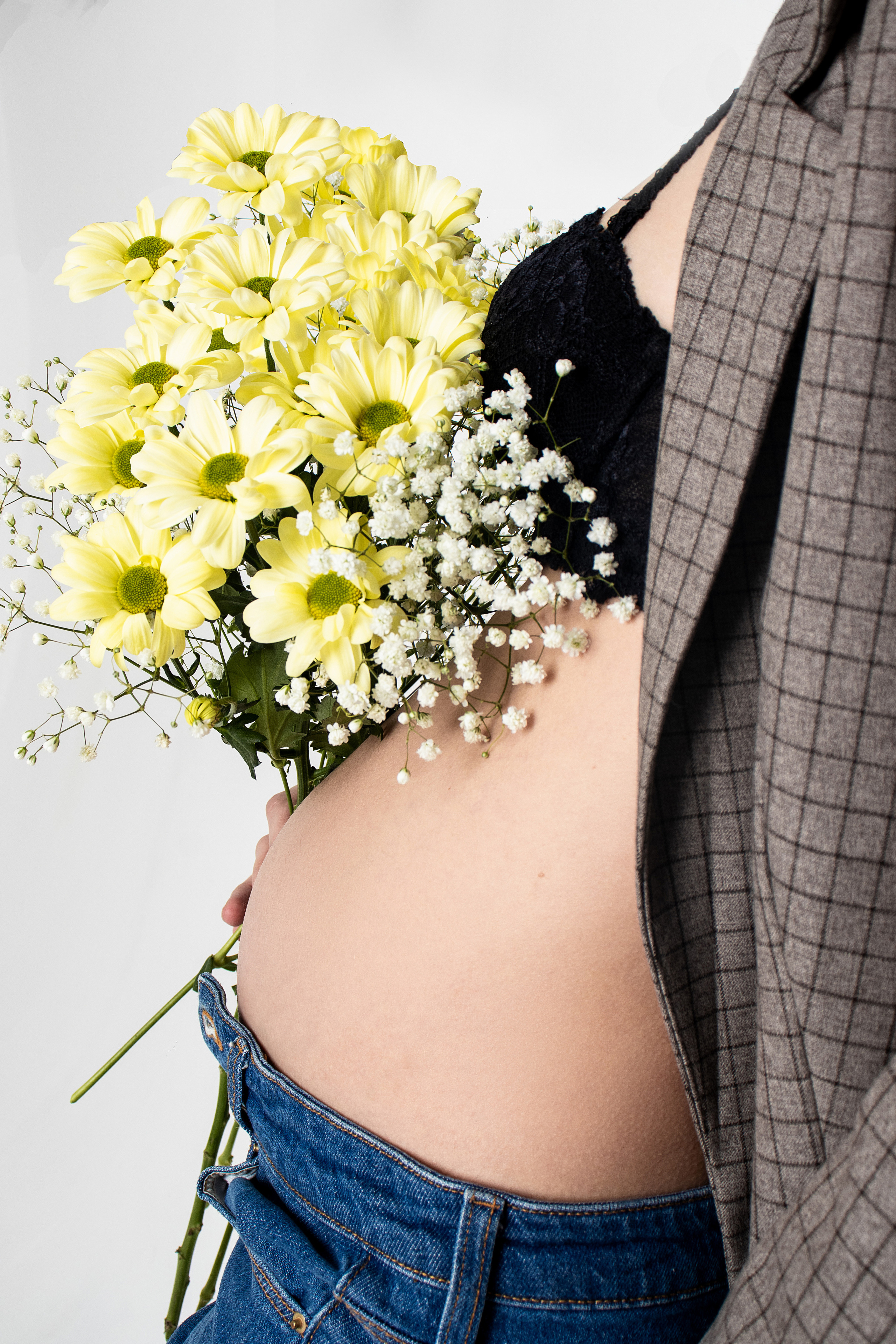 Женский портрет, беременность, фотограф красноярск, съемка в ожидании чуда, студийная съемка