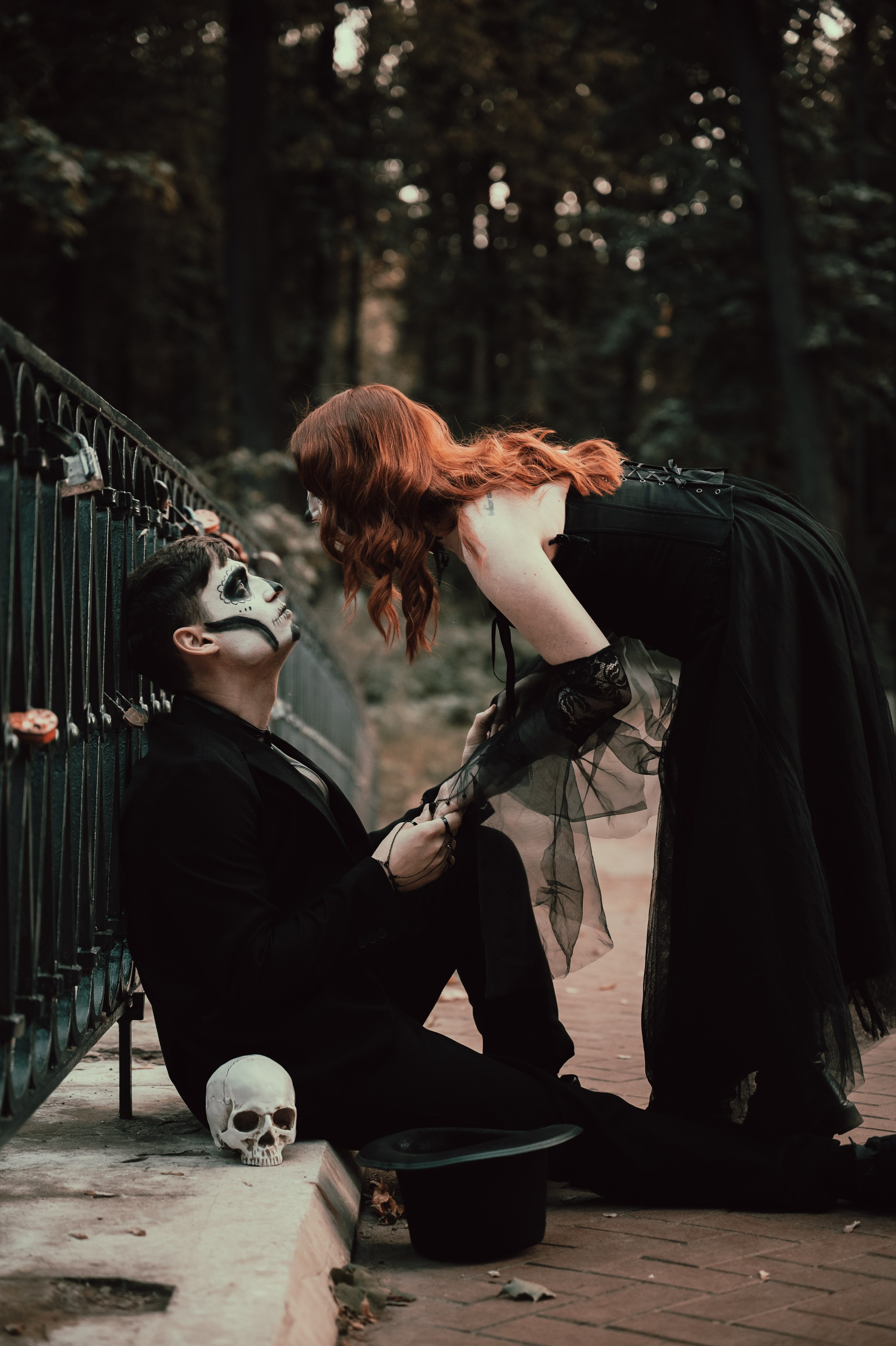 Halloween (Roman and Natalia). Photographer in Moscow Anna Chistiakova