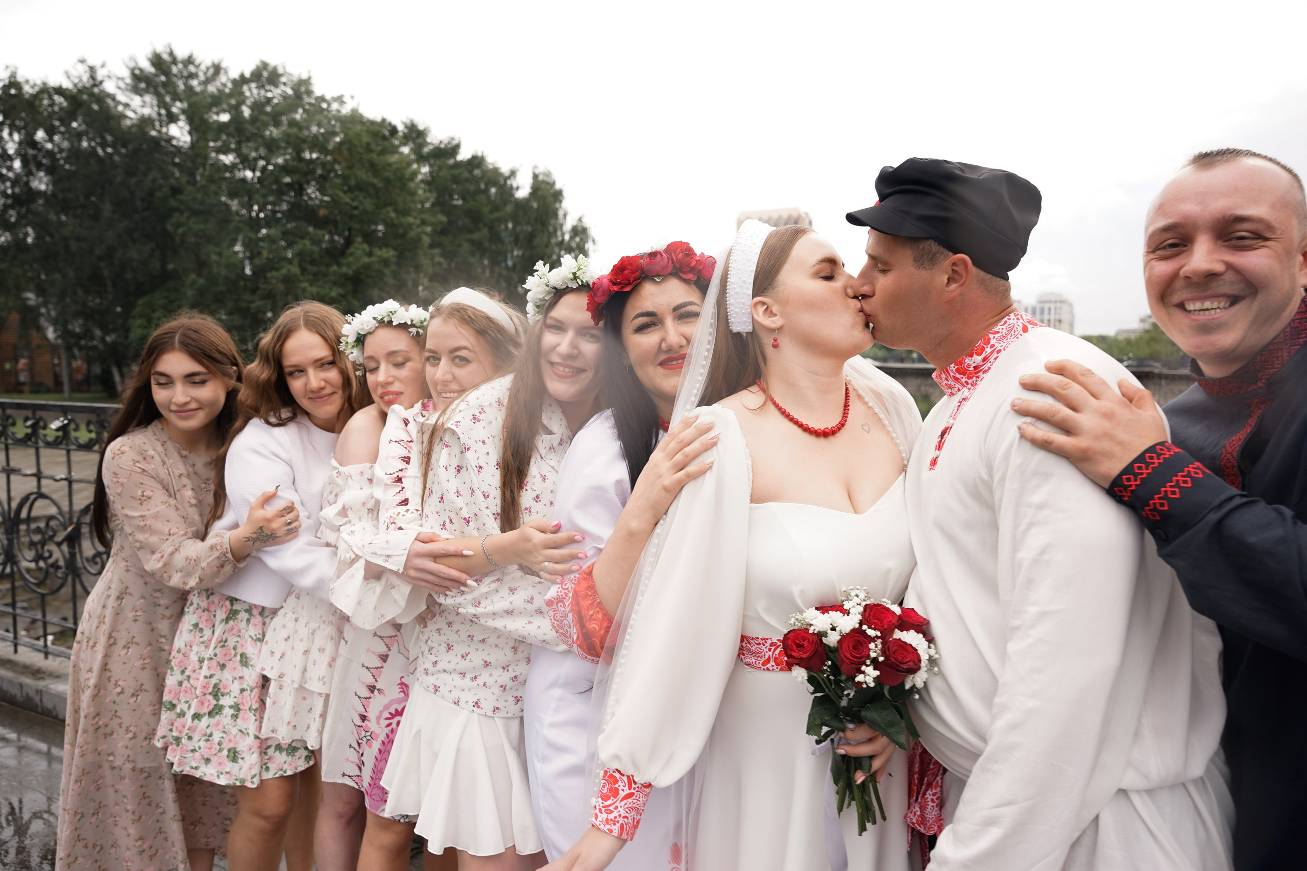 Свадебная фотосессия в русском стиле