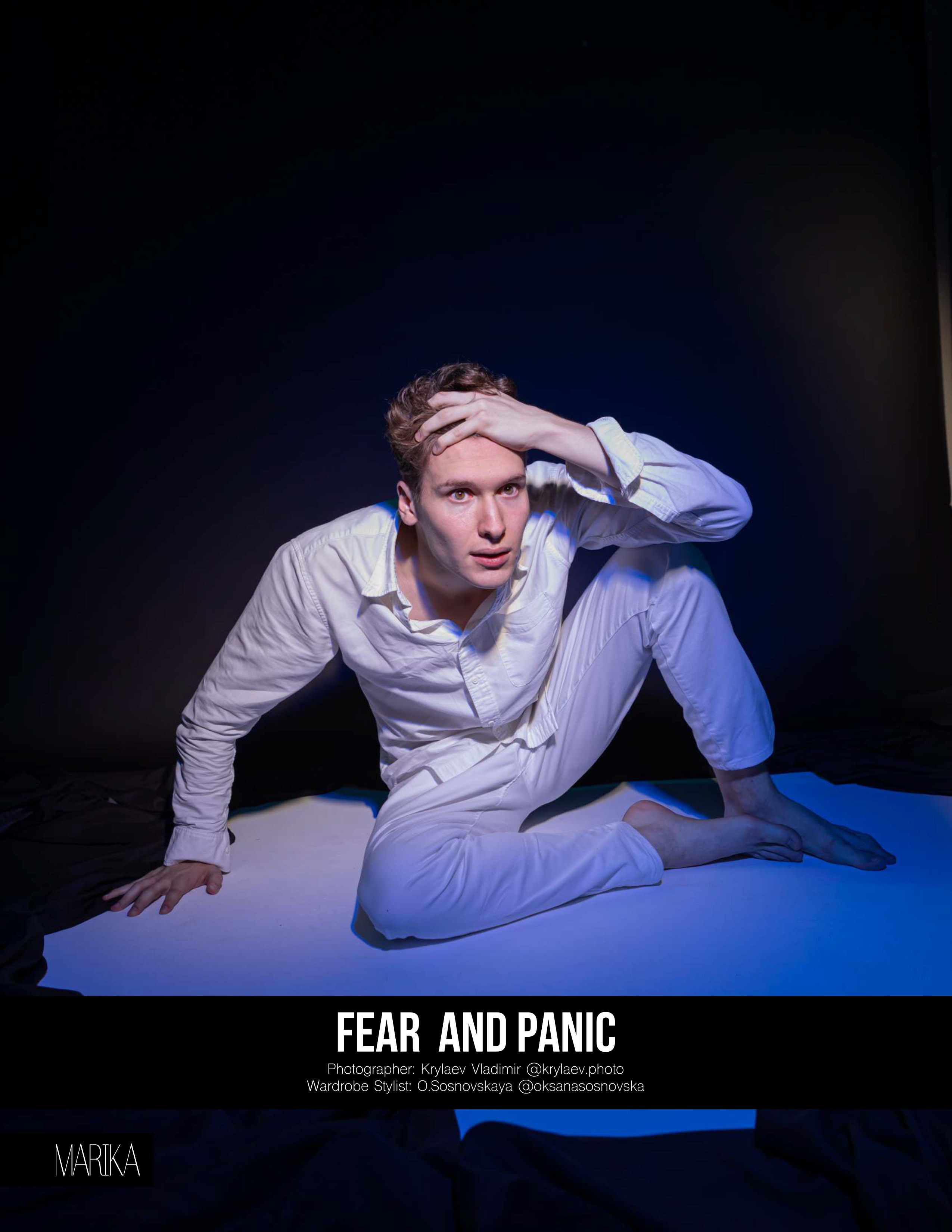 Постановочная съёмка, студия, страх и паника. Портретный и семейный фотограф в Москве Владимир Крылаев