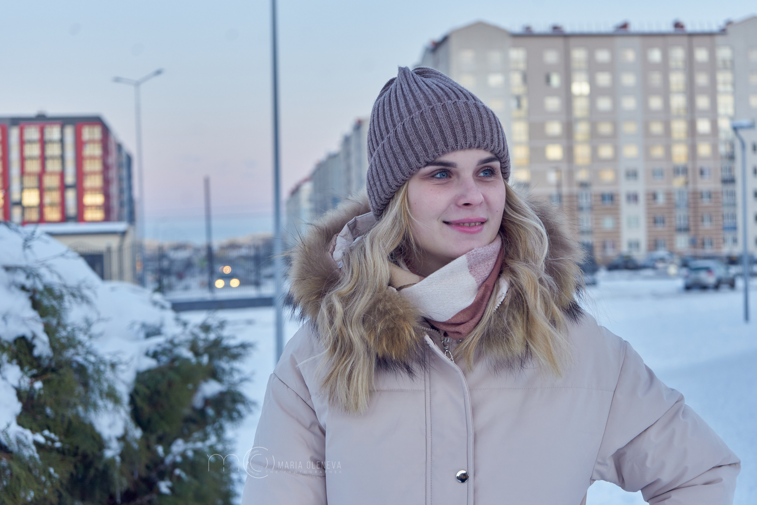 Зимний вечер с Аней. Фотограф Мария Оленева