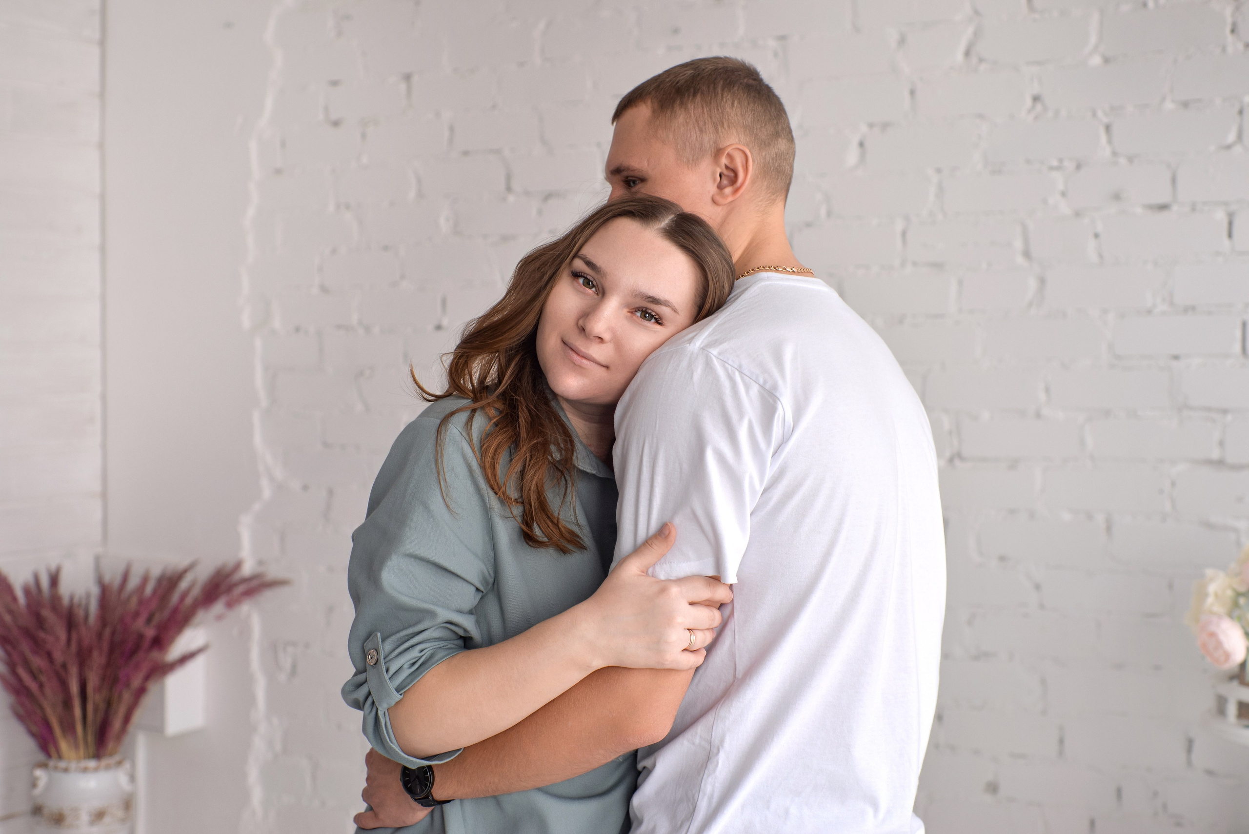 Алена и Дима беременность в студии. Семейный и свадебный фотограф Галина Абакумова, фотосессии в Белгороде