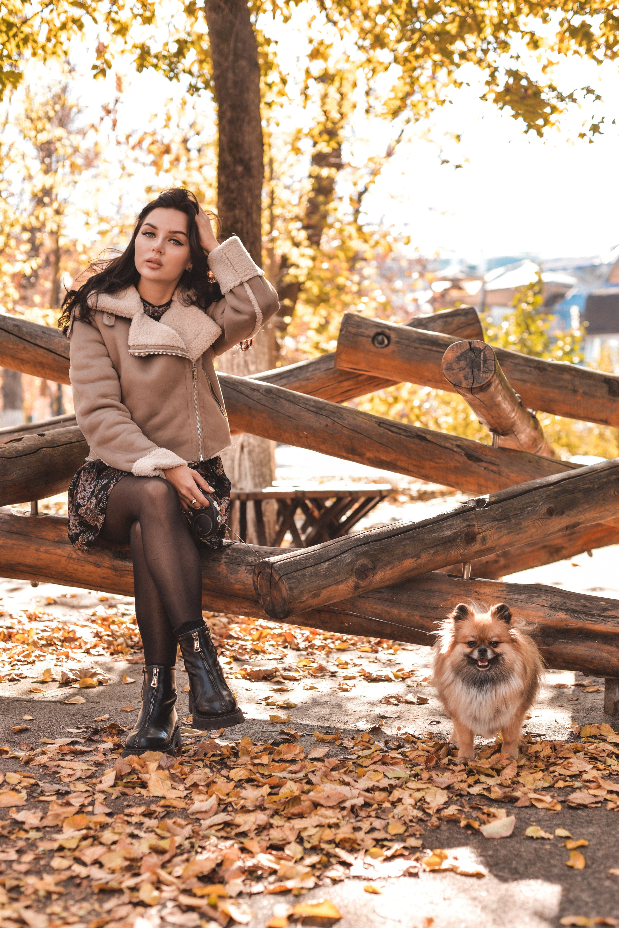 Алина с Кнопкой прогулка. Семейный и свадебный фотограф Галина Абакумова, фотосессии в Белгороде