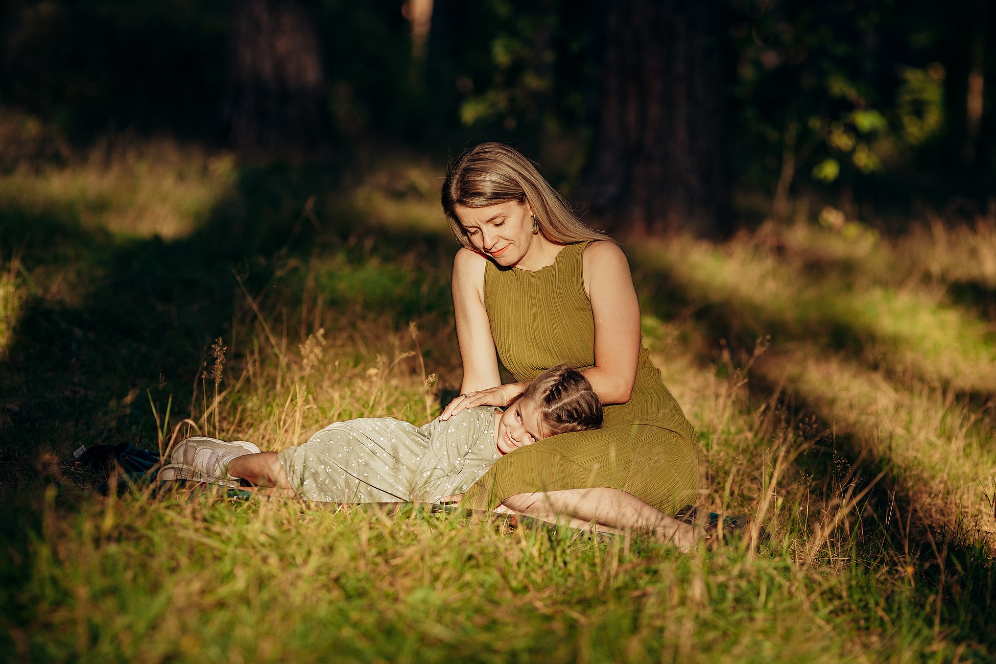 Прогулка в сосновом лесу. Семейный фотограф в Пензе Мария Левина